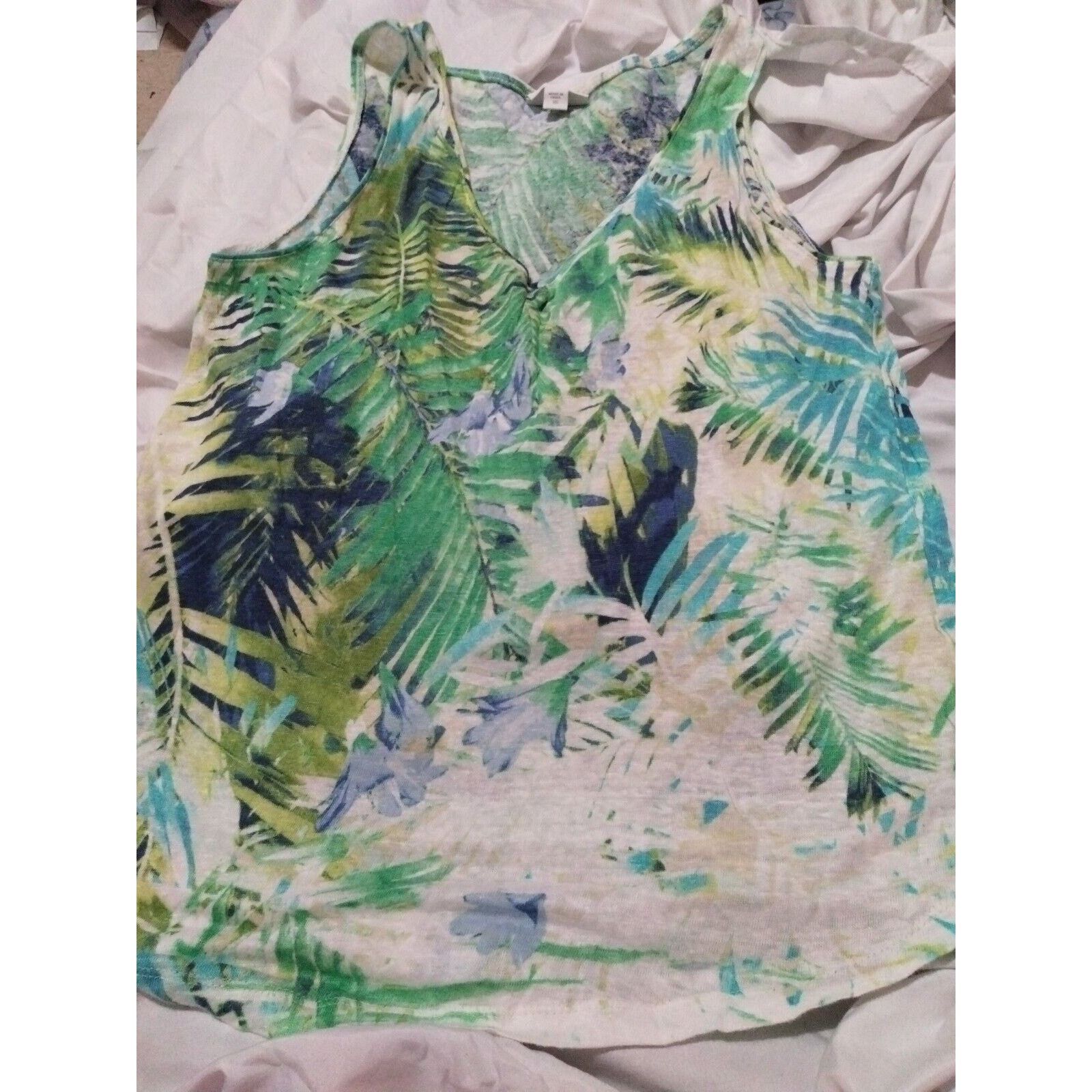 Other J Jill Love Linen Sleeveless Palm Leaf Sleeveless Linen XS Size XS / US 0-2 / IT 36-38 - 1 Thumbnail