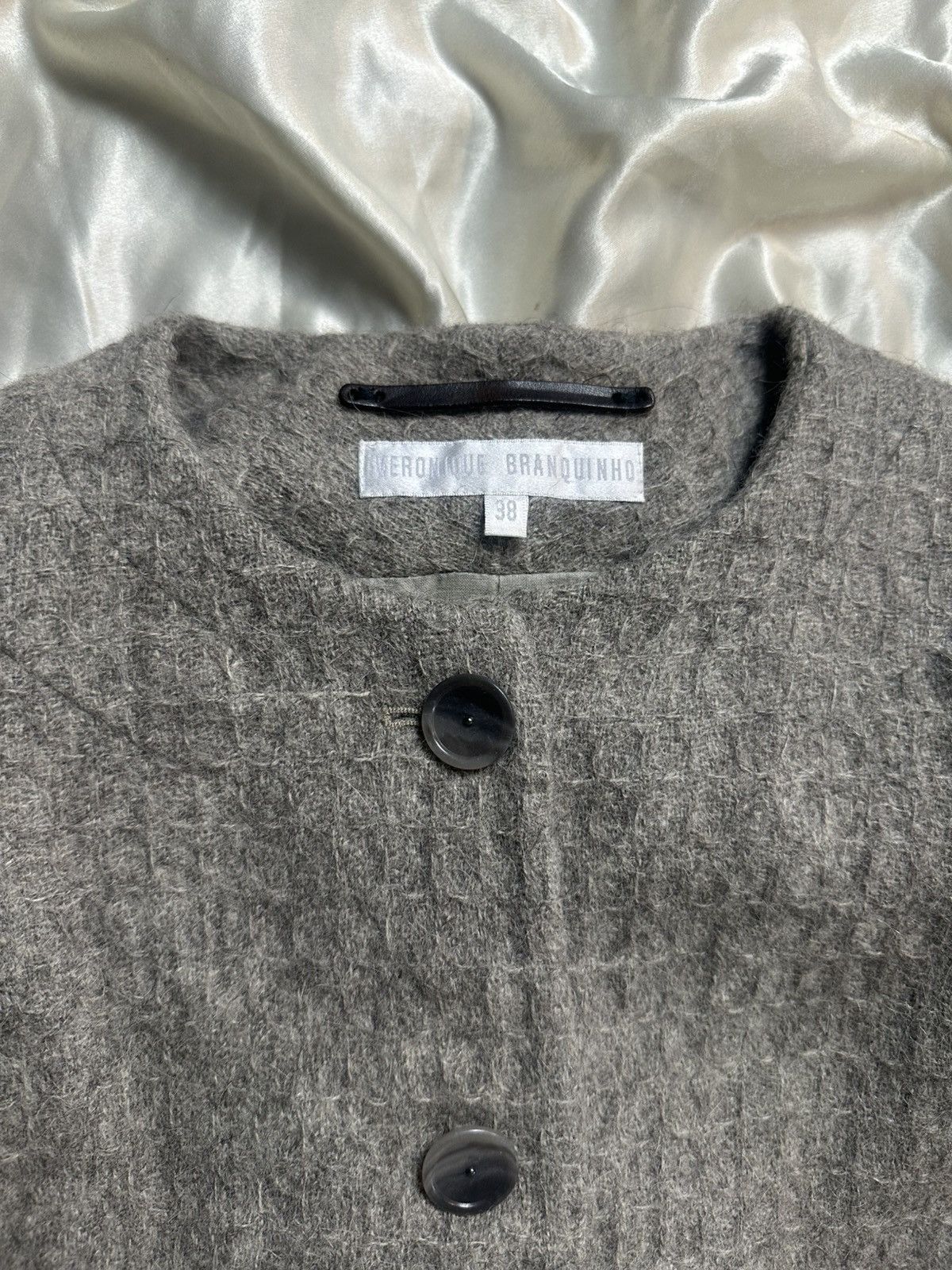 Veronique Branquinho Alpaca Wool Tweed Jacket Size S / US 4 / IT 40 - 2 Thumbnail