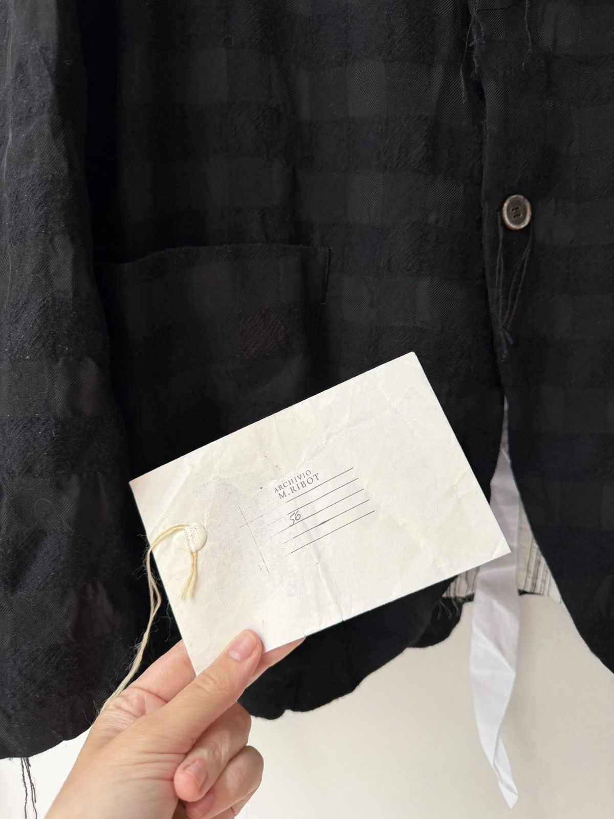 Archivio J.M. Ribot Archivio J. M. Ribot Black Checked Blazer Size US XL / EU 56 / 4 - 6 Thumbnail