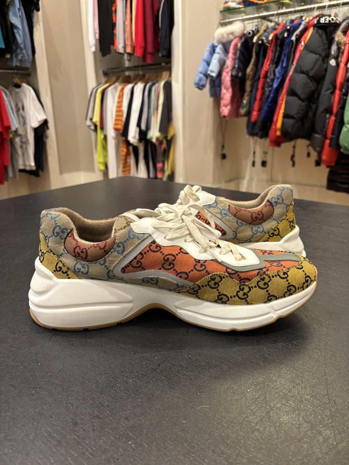 Gucci Gucci Rython Multi Monogram (13.5) Size US 13 / EU 46 - 4 Thumbnail