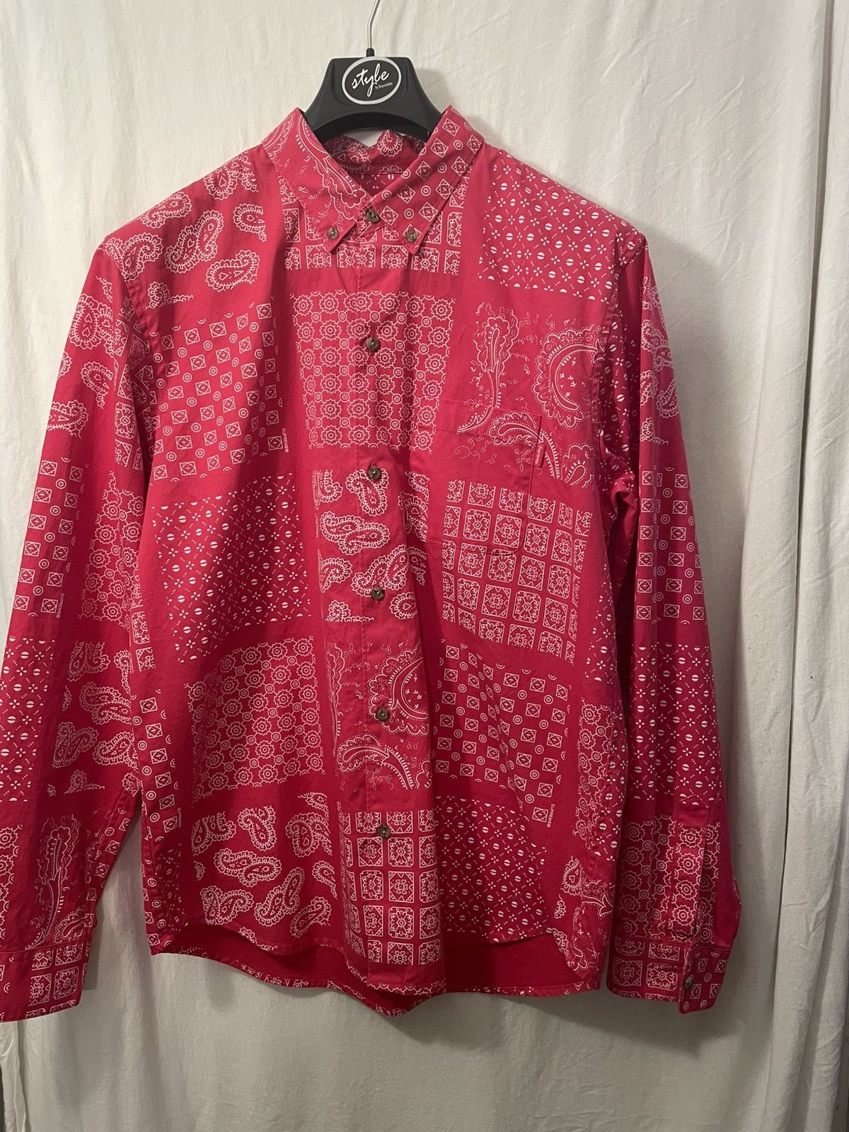 Supreme Paisley Grid Supreme Shirt Size US L / EU 52-54 / 3 - 1 Thumbnail