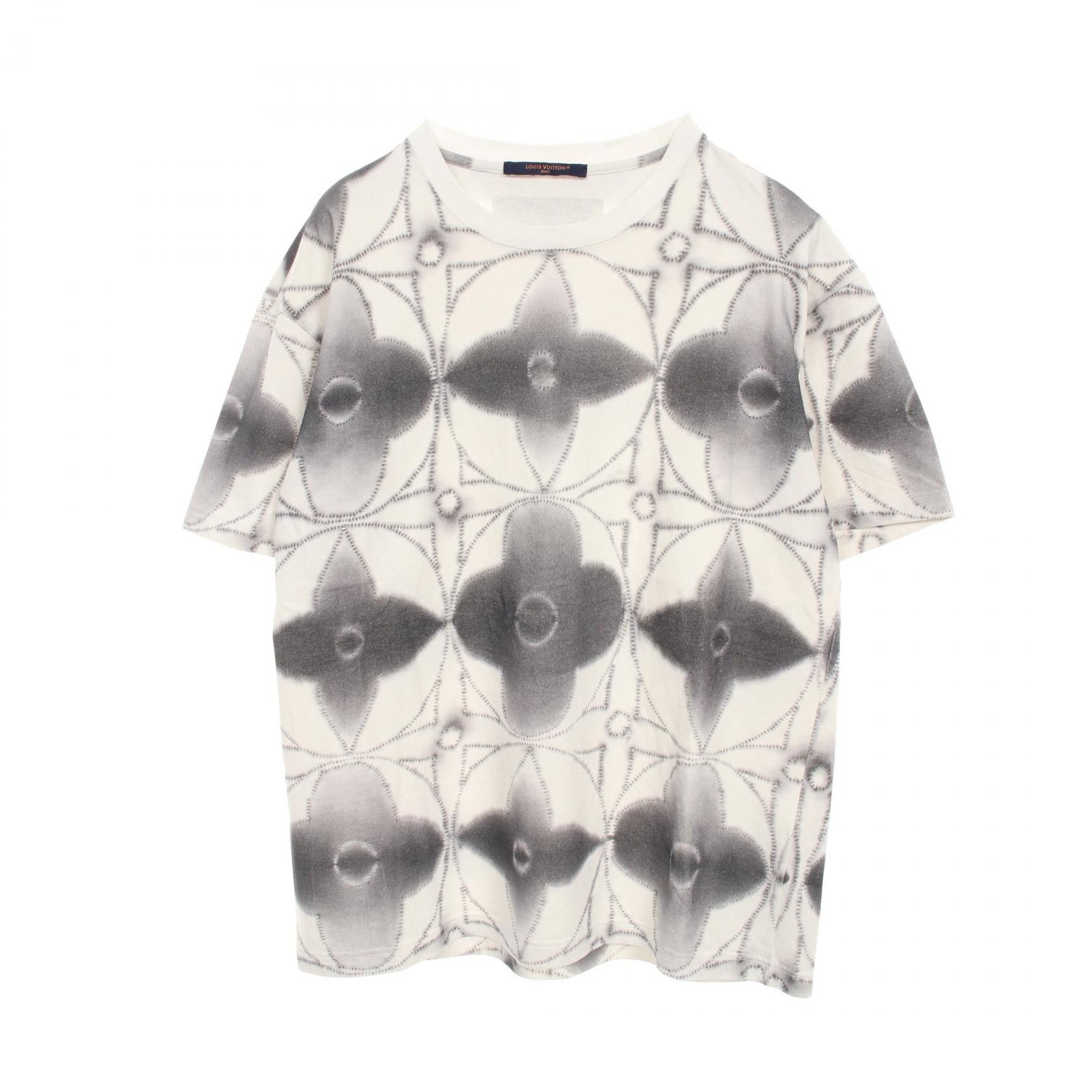Louis Vuitton Louis Vuitton Louis Vuitton Monogram Shibori Printed Cotton Top Textile T-Shirts RM231NPLHOY89W DUTY FREE for USA Size ONE SIZE - 1 Thumbnail