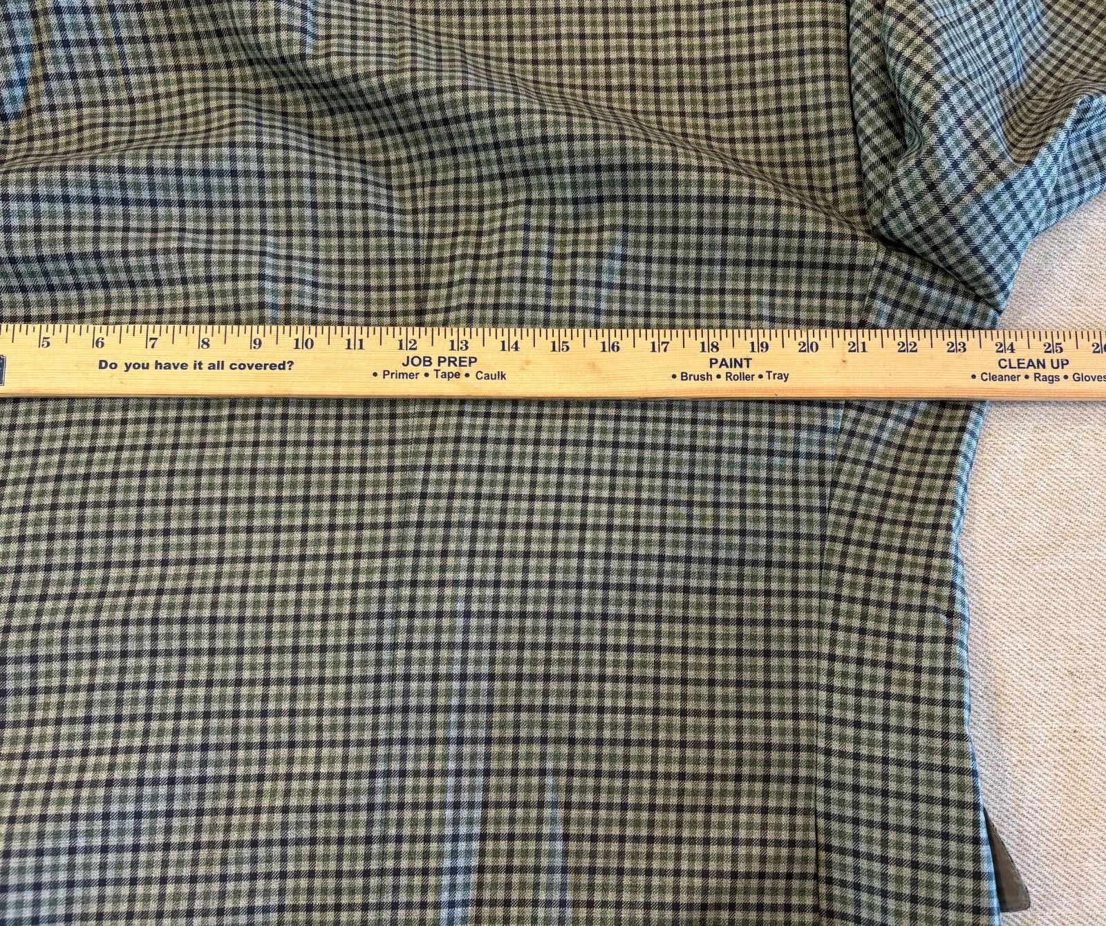 Ermenegildo Zegna Ermenegildo Zegna Mila Sport Coat 46R Check Wool Silk Size 46R - 4 Thumbnail