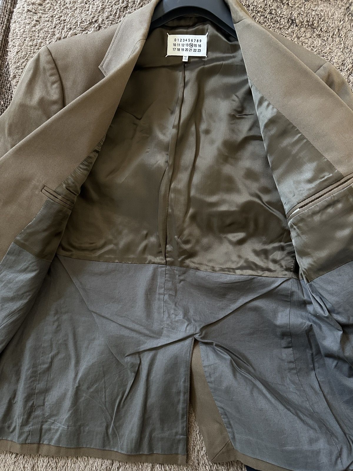 Maison Margiela Maison margiela men’s signature blazer suit jacket khaki Size 50R - 8 Thumbnail