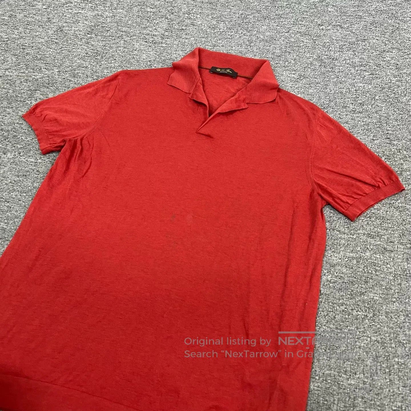 Loro Piana LORO PIANA size 41 Polo shirt with knitted short sleeves| Size US XXS / EU 40 - 3 Thumbnail