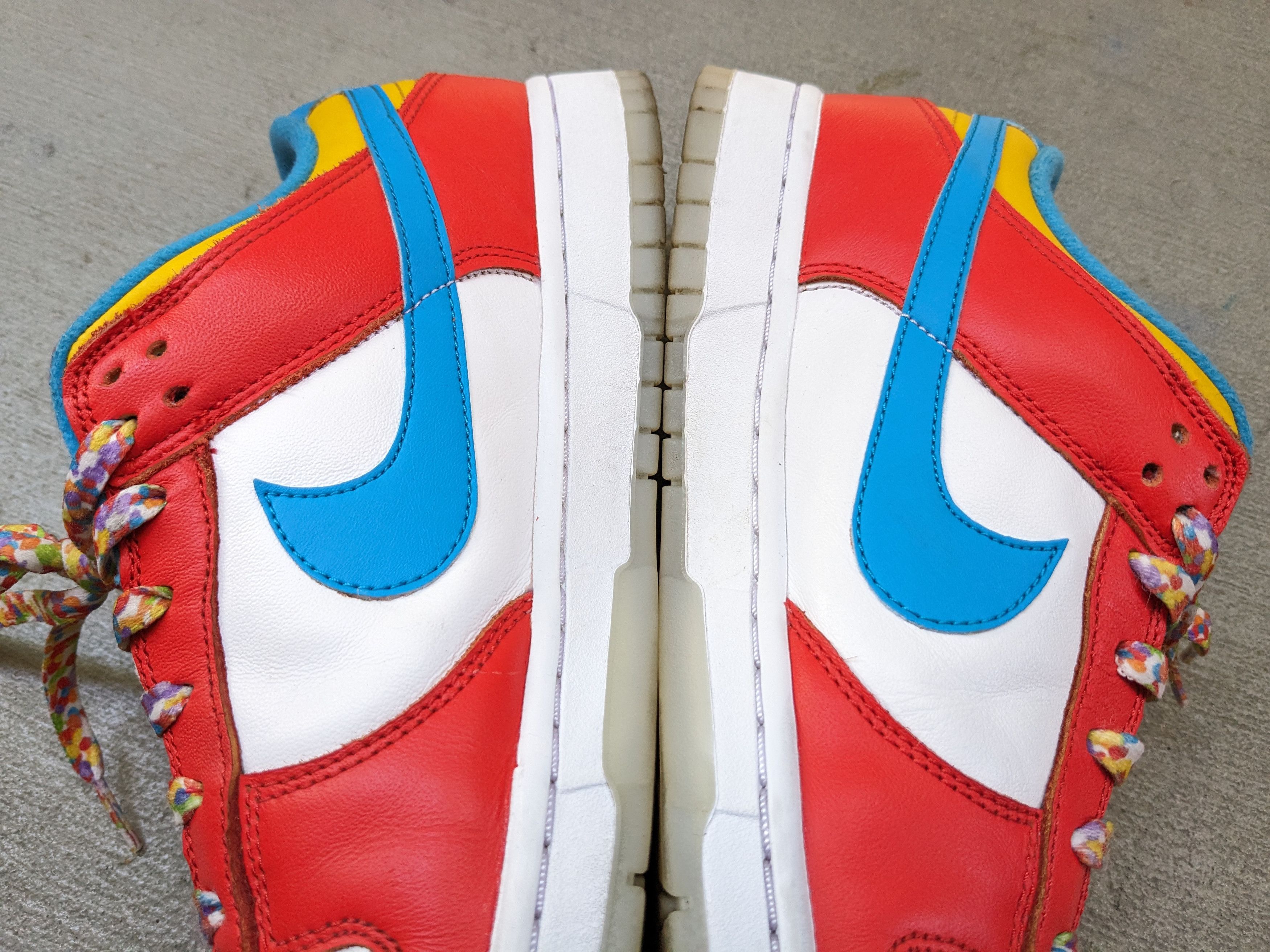 Nike Nike Dunk Low QS LeBron James Fruity Pebbles DH8009-600 Size US 10.5 / EU 43-44 - 13 Thumbnail
