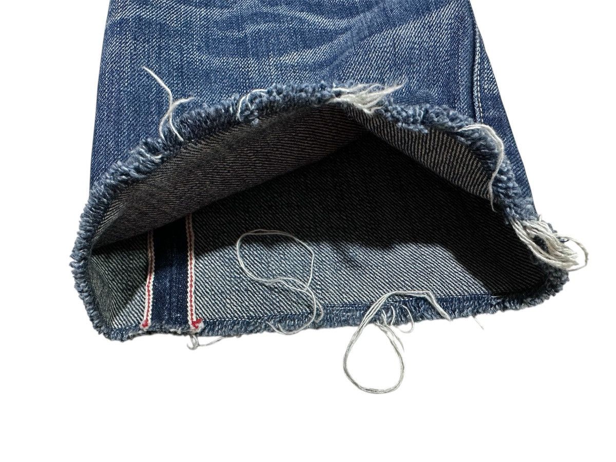 Japanese Brand 🔥Japanese Kuro Cropped Denim Distressed Frayed Oikawa Denim Size US 33 - 5 Thumbnail