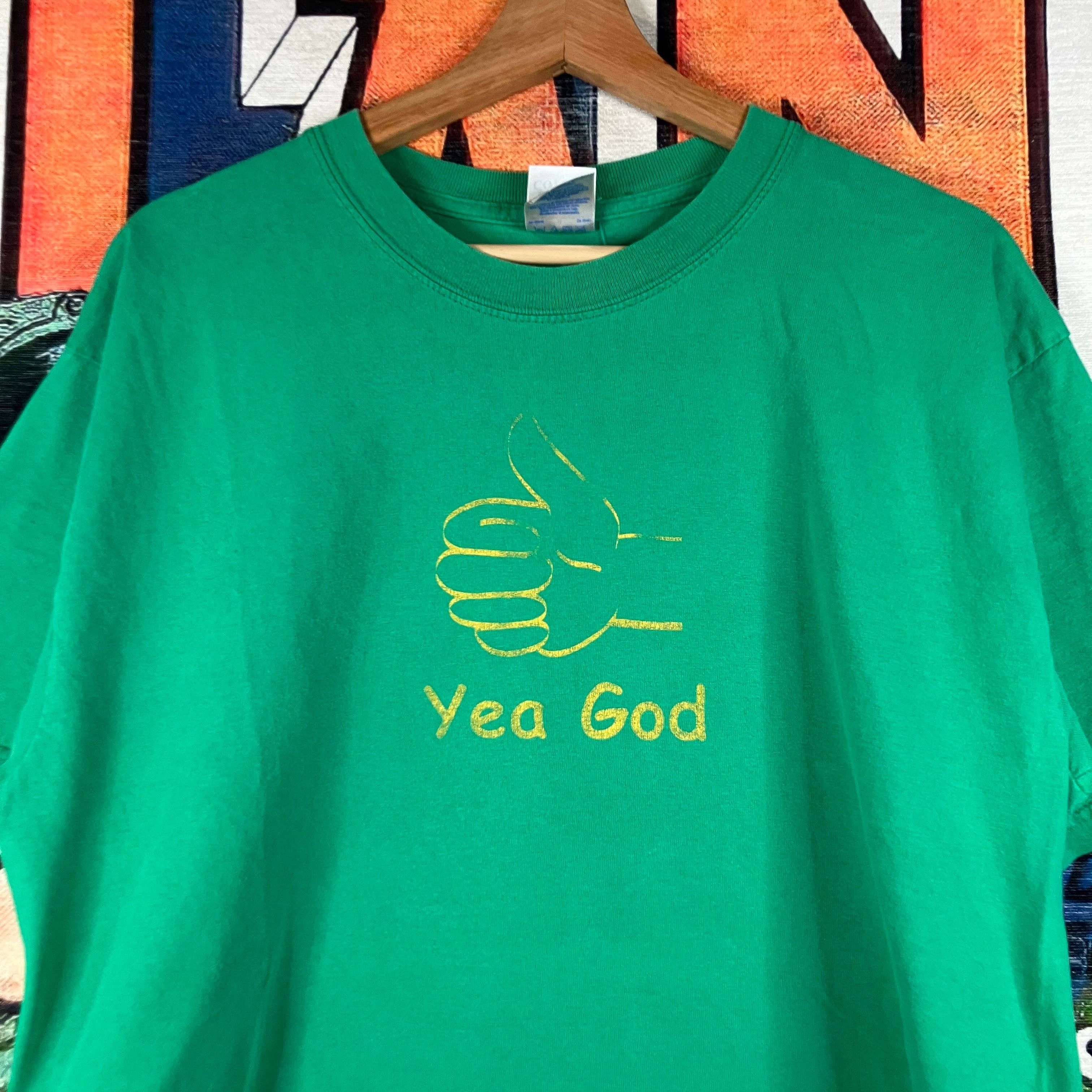 Vintage Y2K “Yea God, Boo Devil” Jesus Tee Size L Size US L / EU 52-54 / 3 - 4 Thumbnail