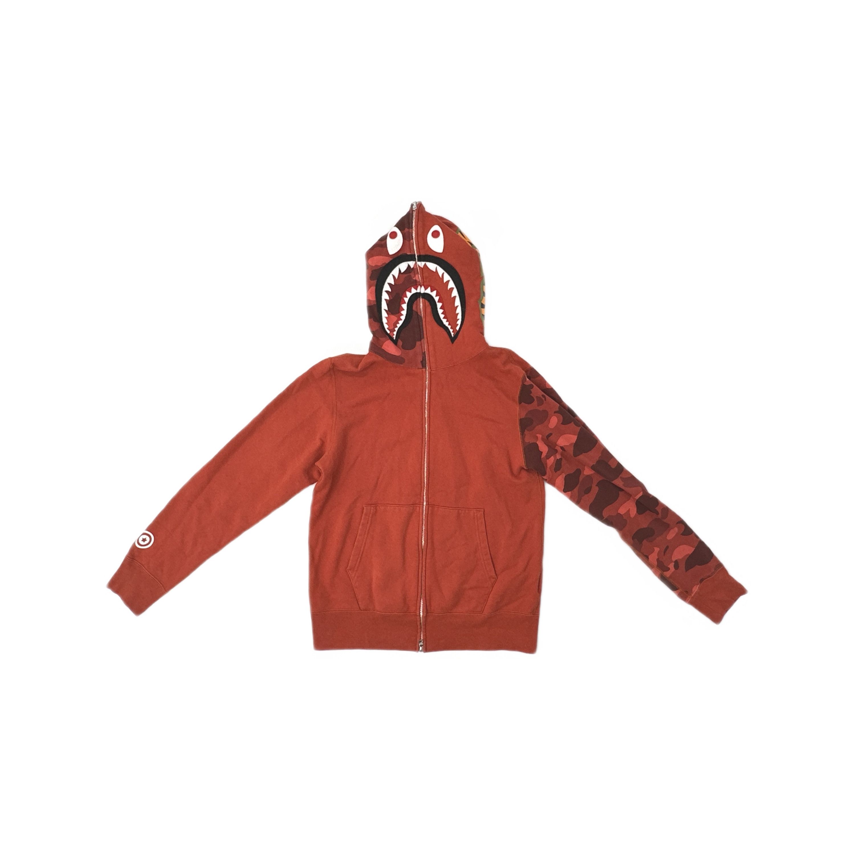 Bape Bape Red Camo Full Zip Hoodie | Grailed
