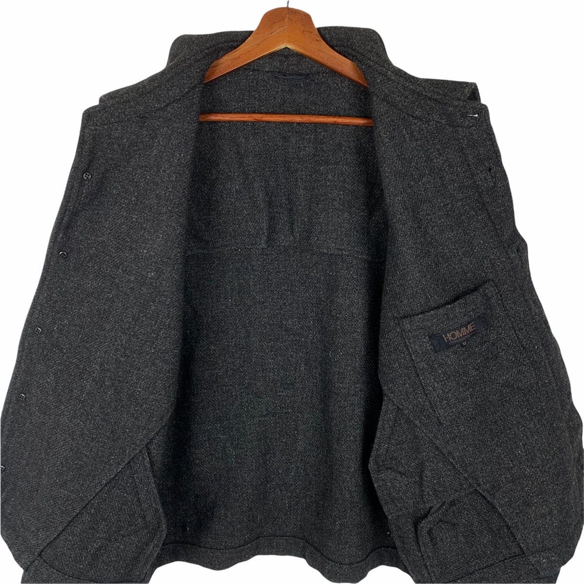 Comme des Garcons Homme 80’s Wool Bomber Jacket Size US M / EU 48-50 / 2 - 2 Thumbnail