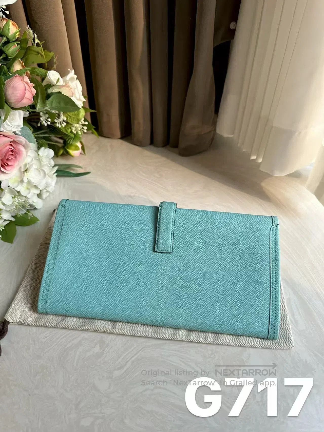 Hermes Hermès Macaron Blue Clutch Bag. Size ONE SIZE - 2 Thumbnail