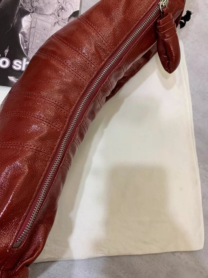 Lemaire Lemaire Brick Red Coated Horn Bag Size ONE SIZE - 6 Thumbnail