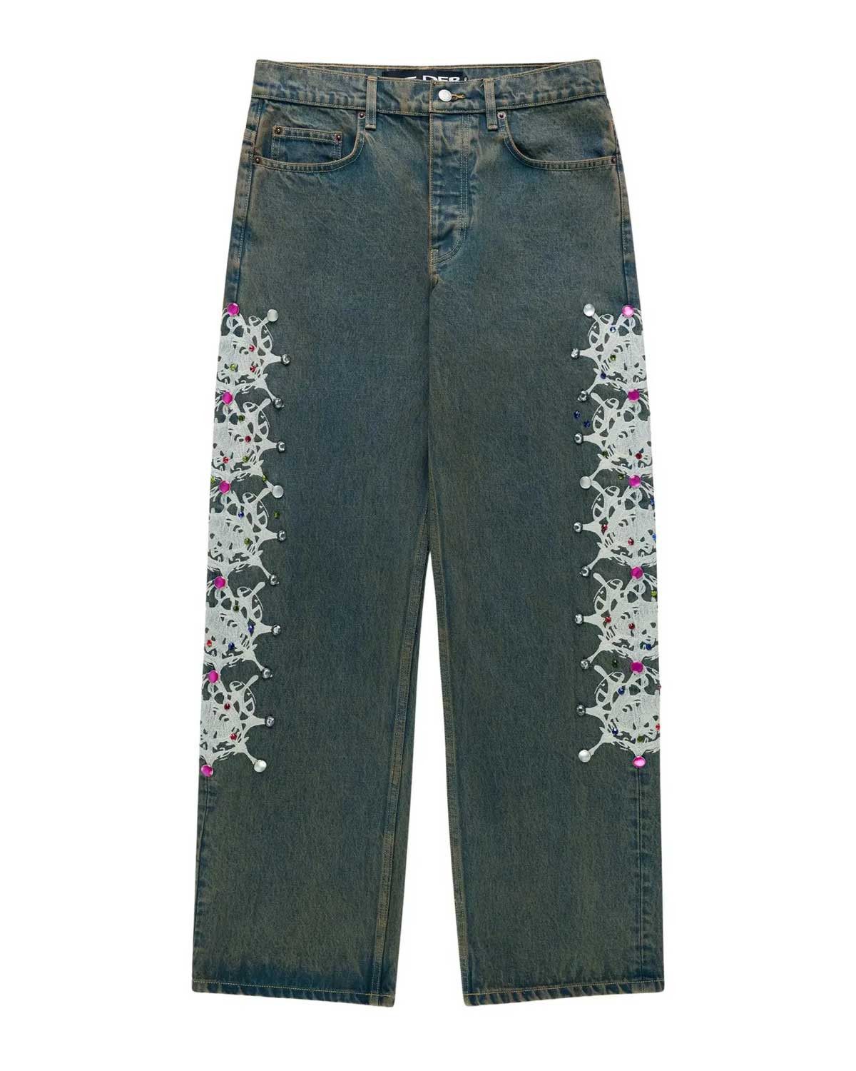 Sp5der Web Stone Denim Pants Indigo Size US 36 / EU 52 - 1 Thumbnail