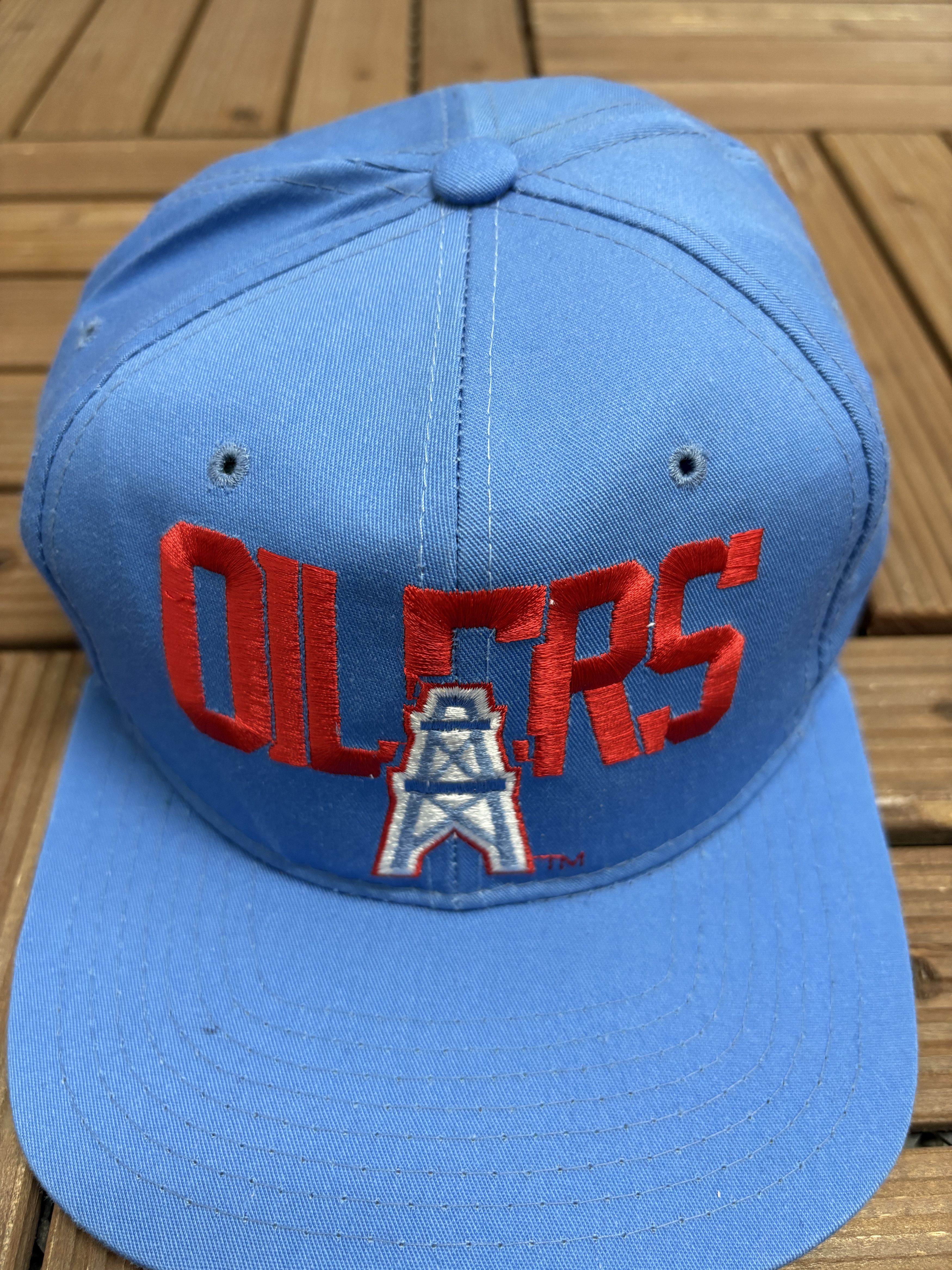 New Era Houston Oilers Vintage Made in USA Snap Back Hat Size ONE SIZE - 3 Thumbnail
