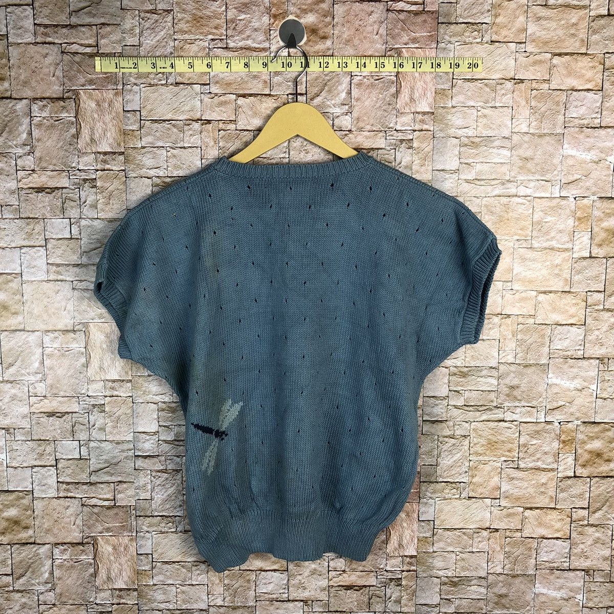 Homespun Knitwear La Varaie Place Blue Knitwear crochet #A414 Size M / US 6-8 / IT 42-44 - 14 Thumbnail