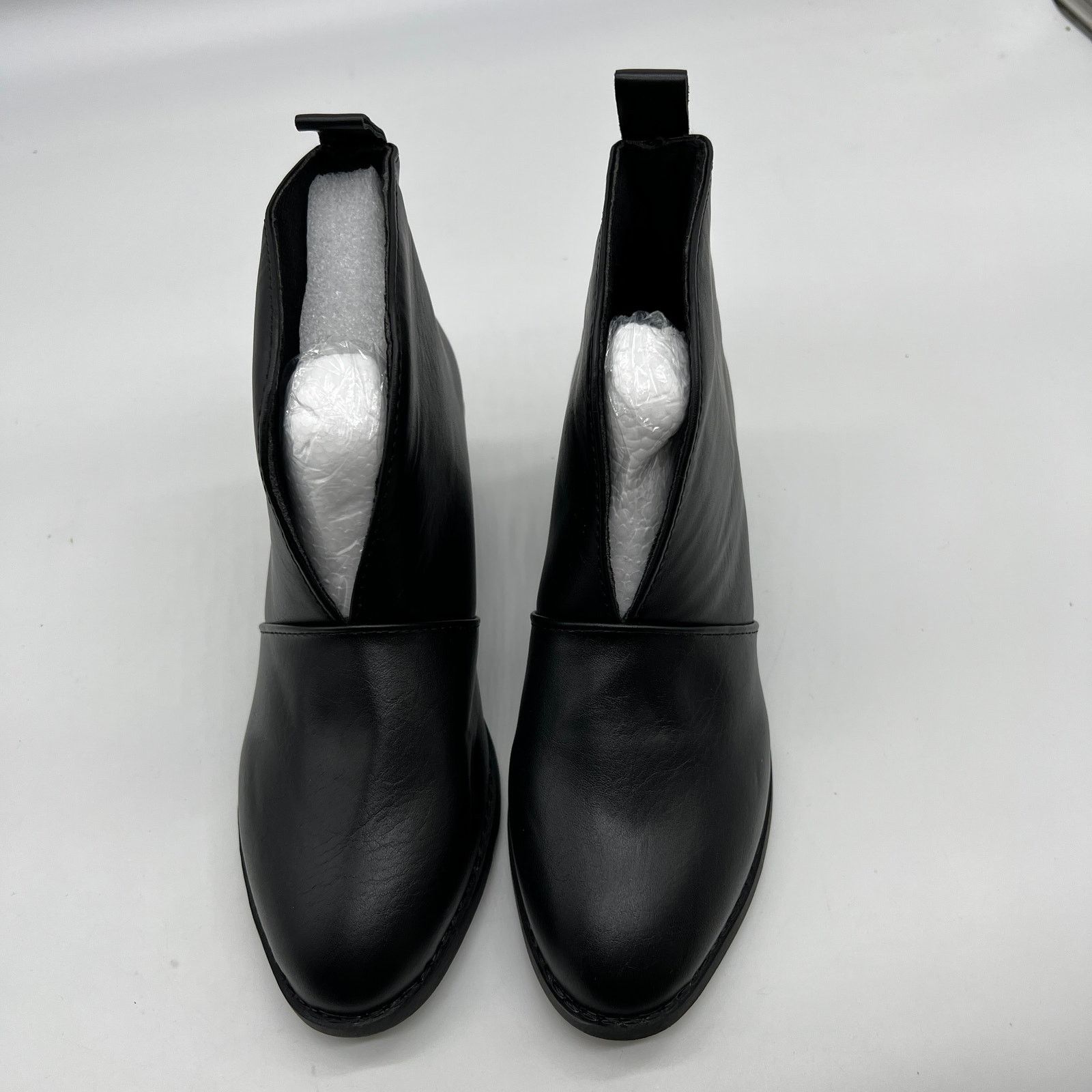 Other Women Chunky Heel Ankle BootsV Cut Fashion Slip Size US 6.5 / IT 36.5 - 3 Thumbnail