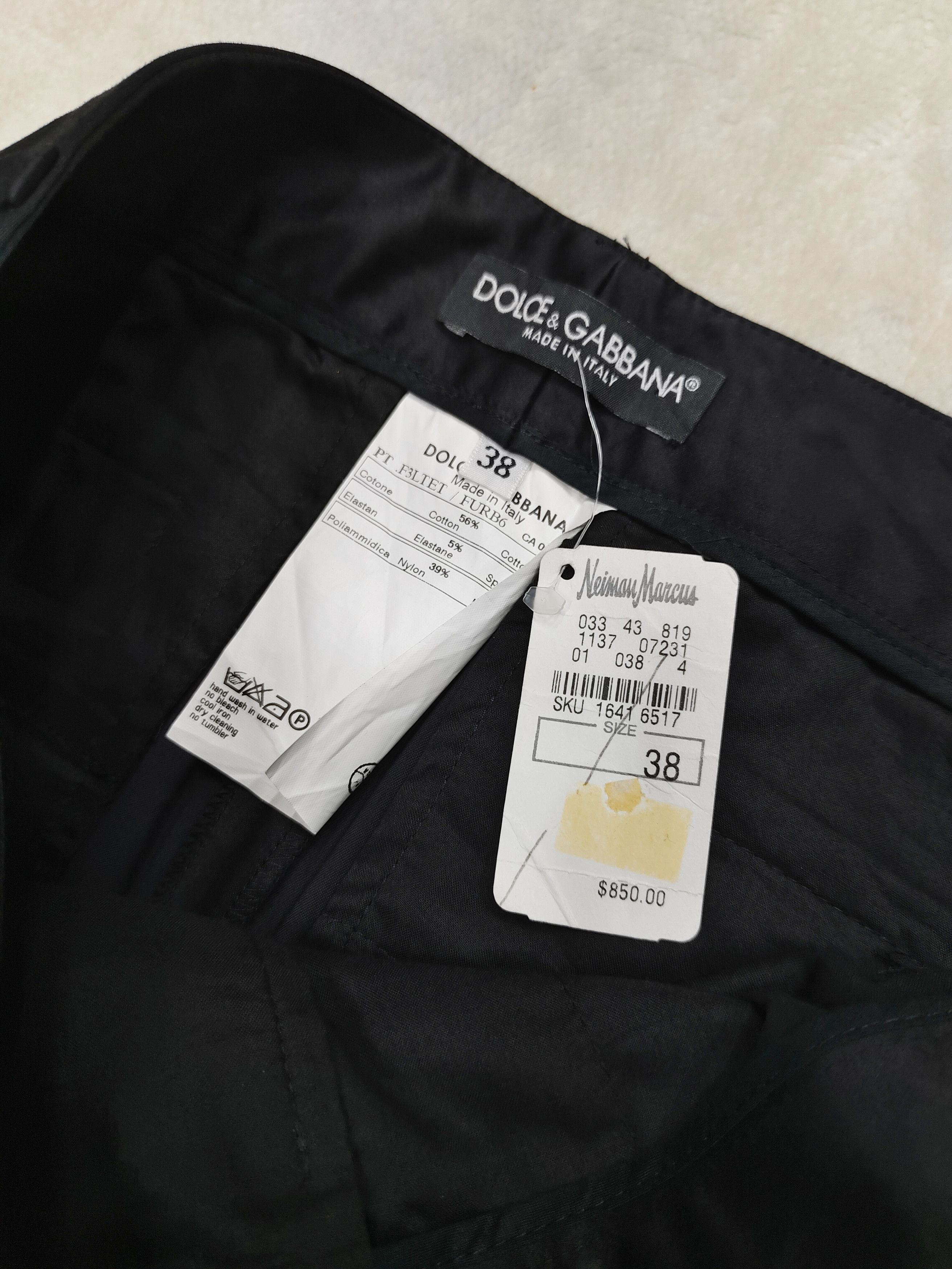 Dolce & Gabbana Dolce & Gabbana 🇮🇹 Black Flared Tailored Dress Pants Size 29" - 6 Thumbnail
