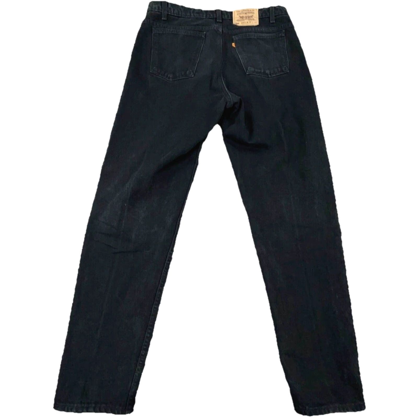 Levi's Vintage Levi's 550 Jeans Men 38x32 Black Relaxed Fit Tapered Orange Tab Baggy 80s Size US 38 / EU 54 - 2 Thumbnail