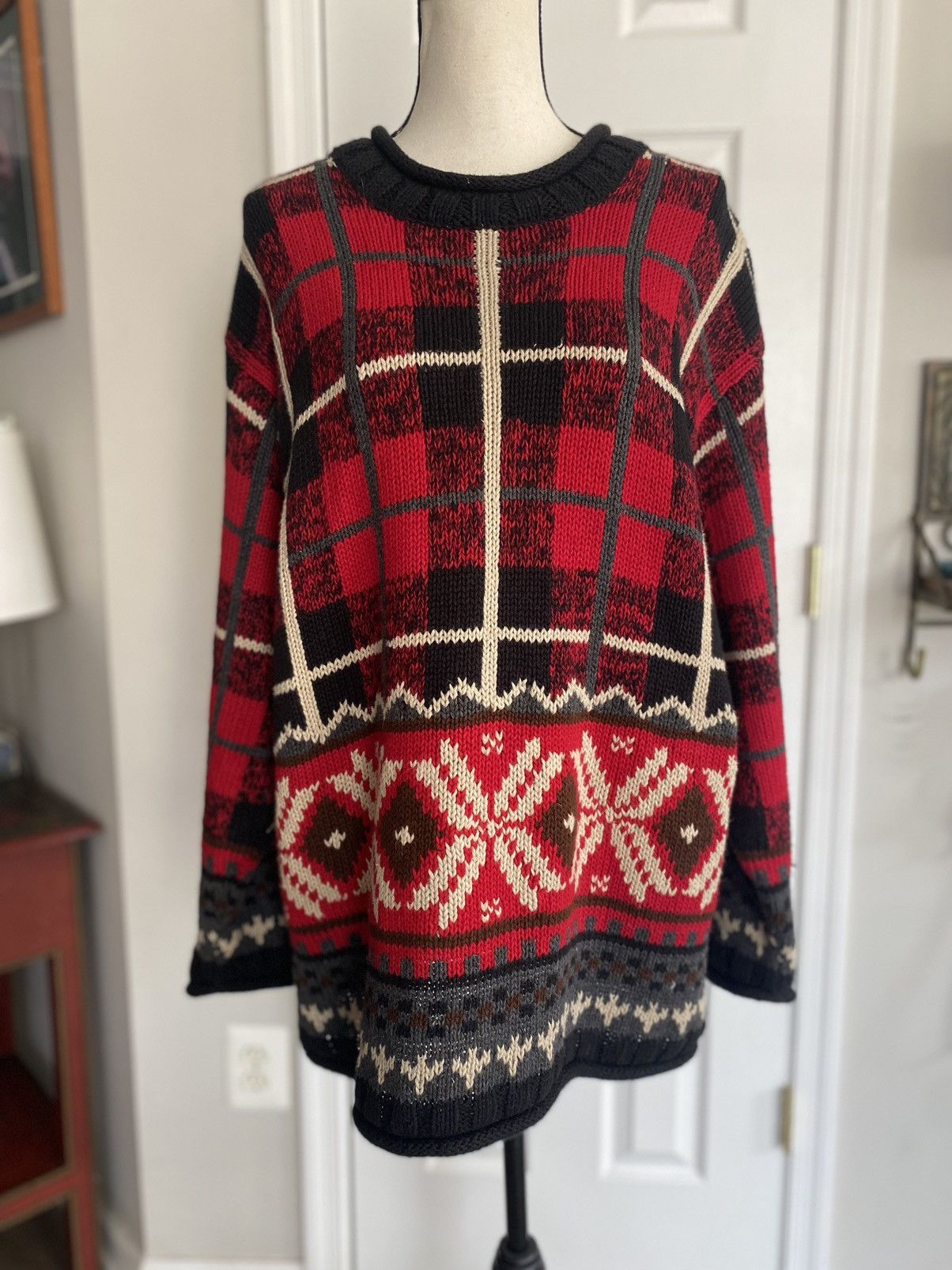Other METROPOLITAN NEW YORK 10001 THICK KNIT PULLOVER SWEATER Size L / US 10 / IT 46 - 9 Thumbnail