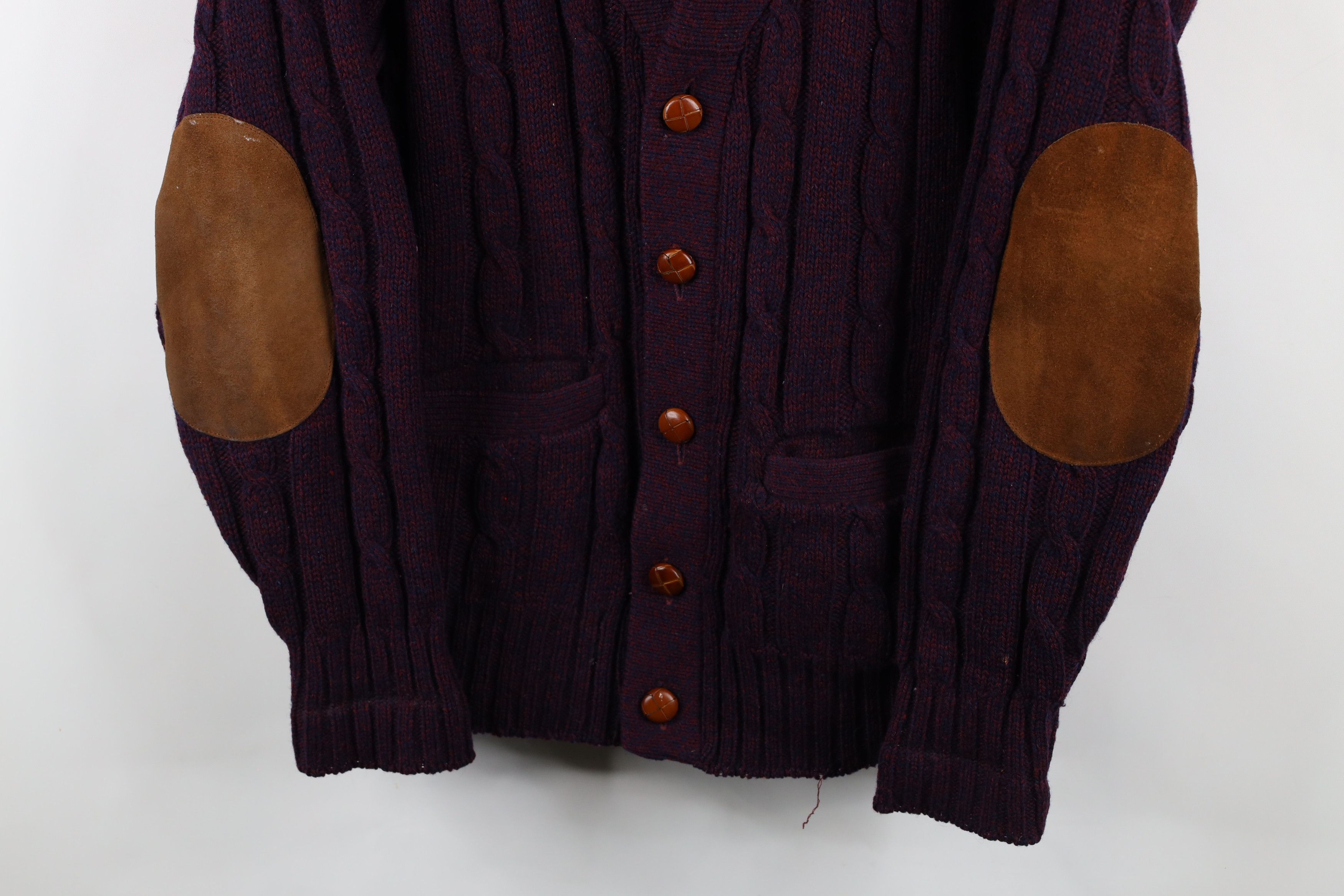 Eddie Bauer × Vintage Vintage 90s Eddie Bauer Knit Shawl Cardigan Sweater USA Size US L / EU 52-54 / 3 - 3 Thumbnail