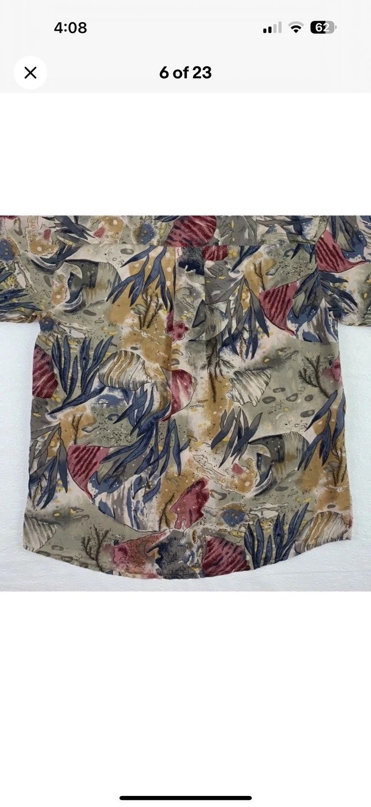 Other Summa Silk Tropical Fish Shirt XL Short Sleeve Hawaiian Size US XL / EU 56 / 4 - 6 Thumbnail