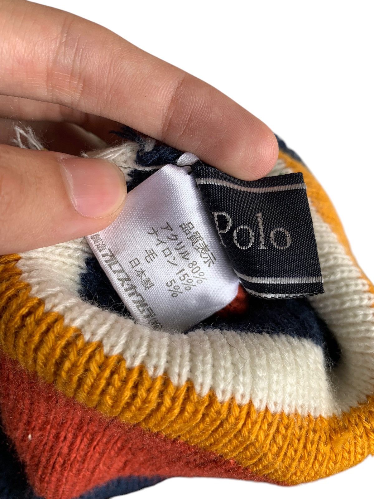 Japanese Brand × Polo Ralph Lauren × Vintage Polo Club Rare Design Winter Sessions Streetwear Beanie Hats Size ONE SIZE - 9 Thumbnail
