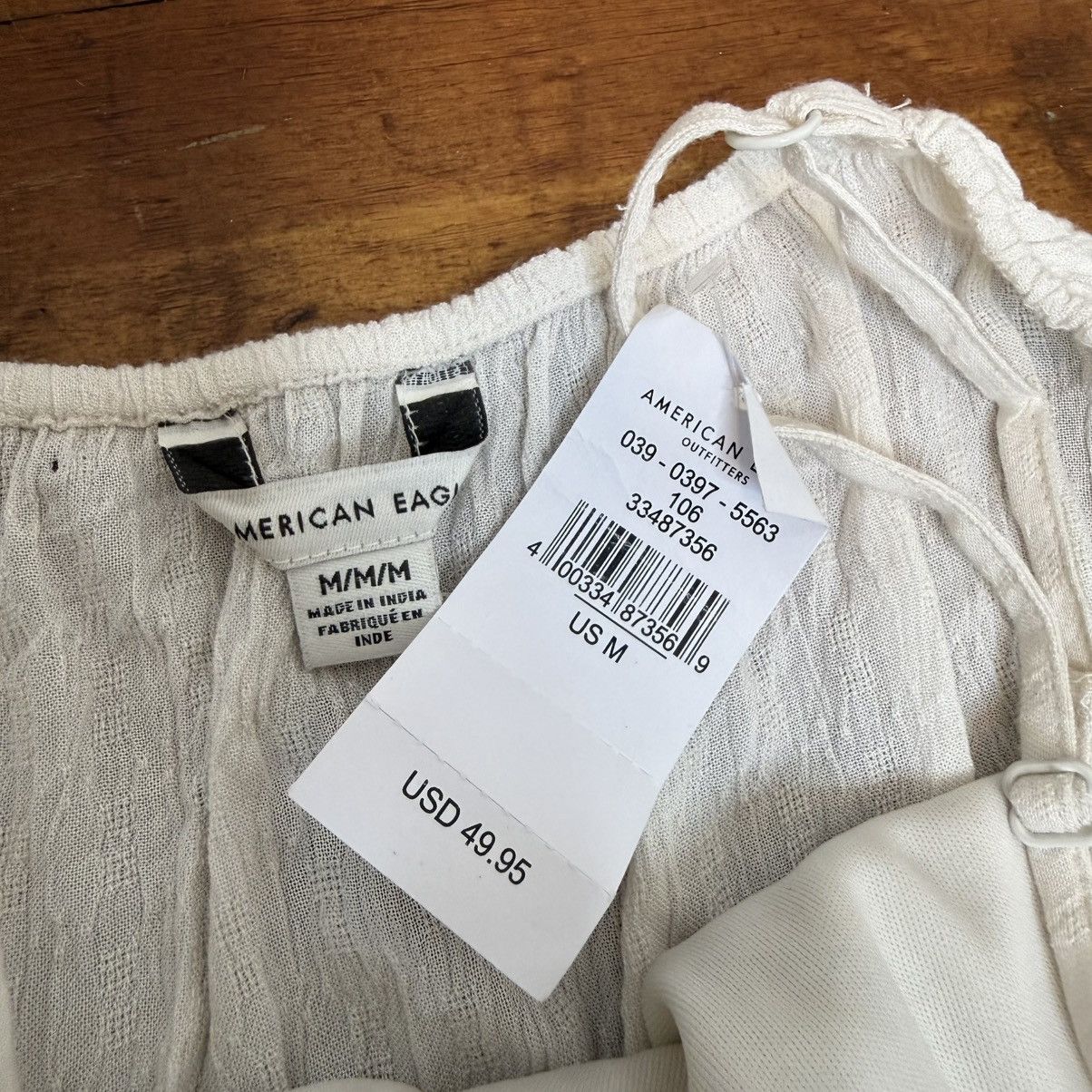 American Eagle Outfitters American Eagle Women's Beige Shorts Romper Jumper Size M / US 6-8 / IT 42-44 - 6 Thumbnail