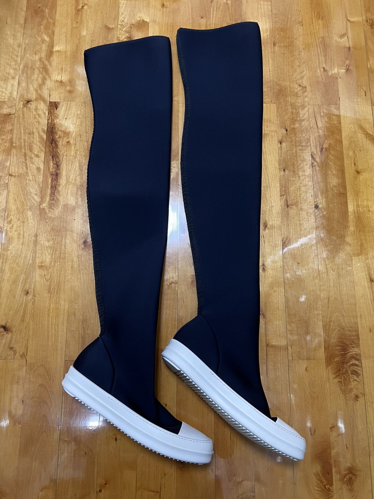Rick Owens Drkshdw Rick owens drkshdw thigh high stocking ramones sz 38 Size US 8 / IT 38 - 4 Thumbnail