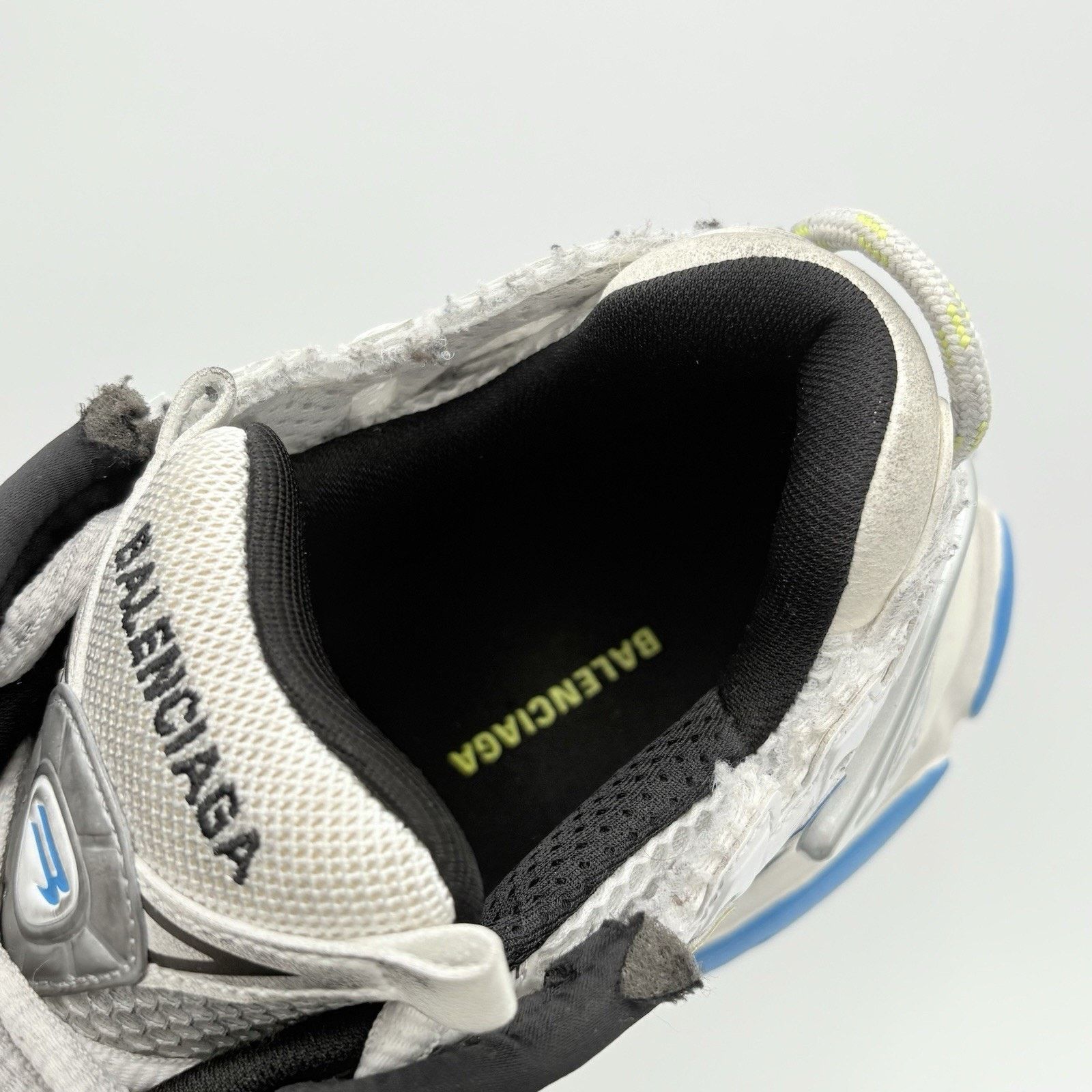 Balenciaga Balenciaga Runner ' White Yellow Blue ' EXCELLENT CONDITION! Size US 12 / EU 45 - 6 Thumbnail