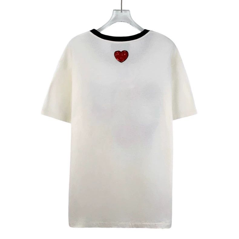 Gucci Gucci Beige letter sequin cotton short-sleeved T-shirt 2505 Size US M / EU 48-50 / 2 - 2 Thumbnail