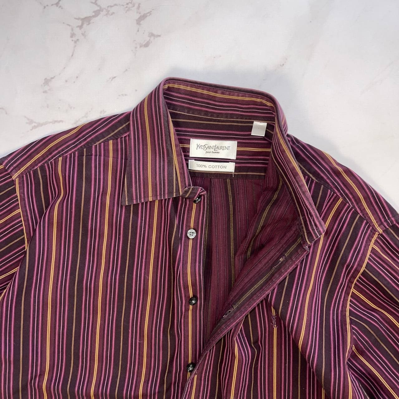 Yves Saint Laurent Yves Saint Laurent Long Shirt Vintage 90s Streetwear Sz L Size US L / EU 52-54 / 3 - 7 Thumbnail