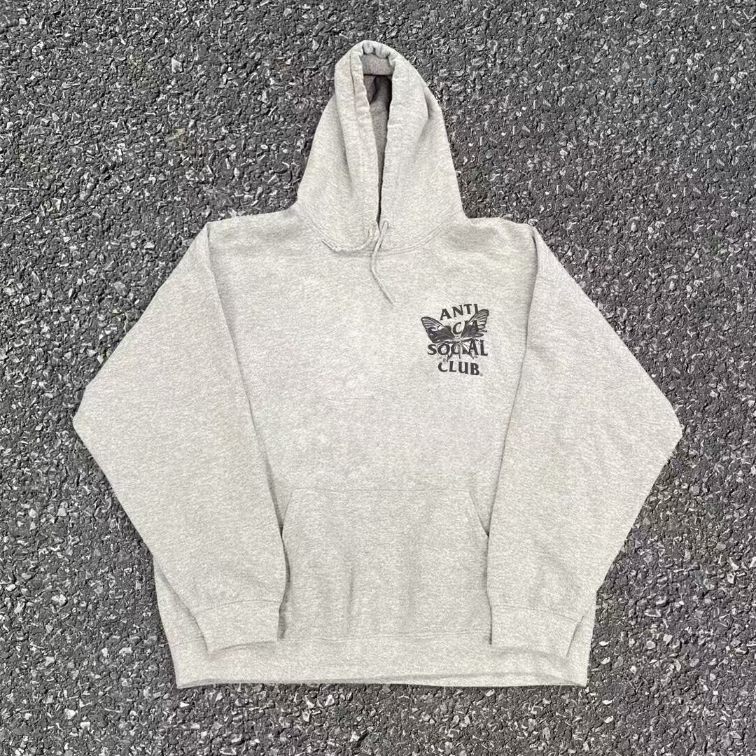 Japanese Brand × Vintage Grey washed vintage butterfly print hoodeie Size US L / EU 52-54 / 3 - 2 Thumbnail