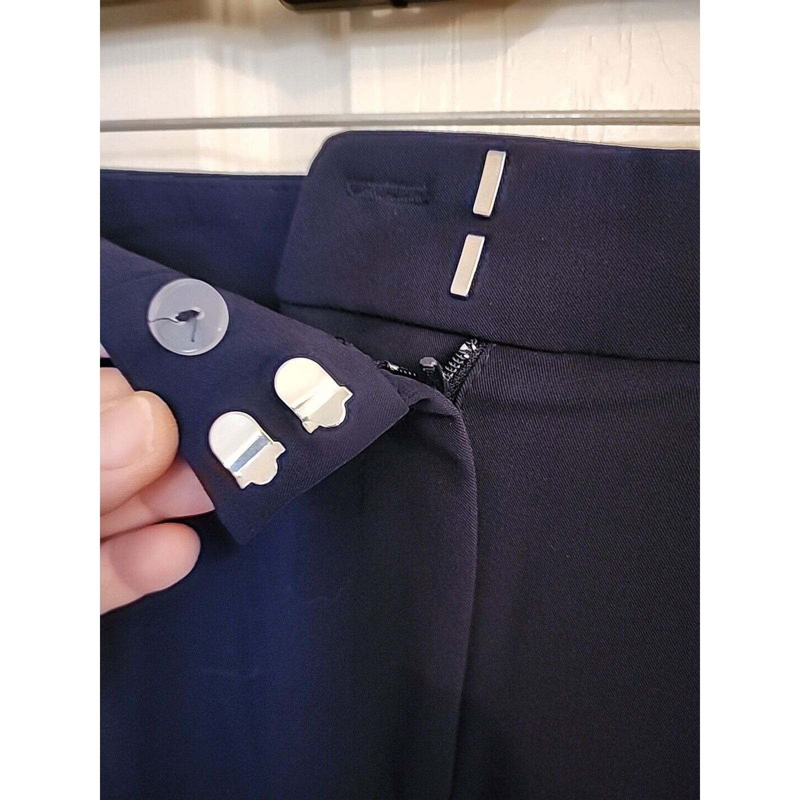Chicos NWT Sz 14 Chico's 2.5 Short Pants Midnight Blue Grandeur Size 36" / US 14 / IT 50 - 2 Thumbnail