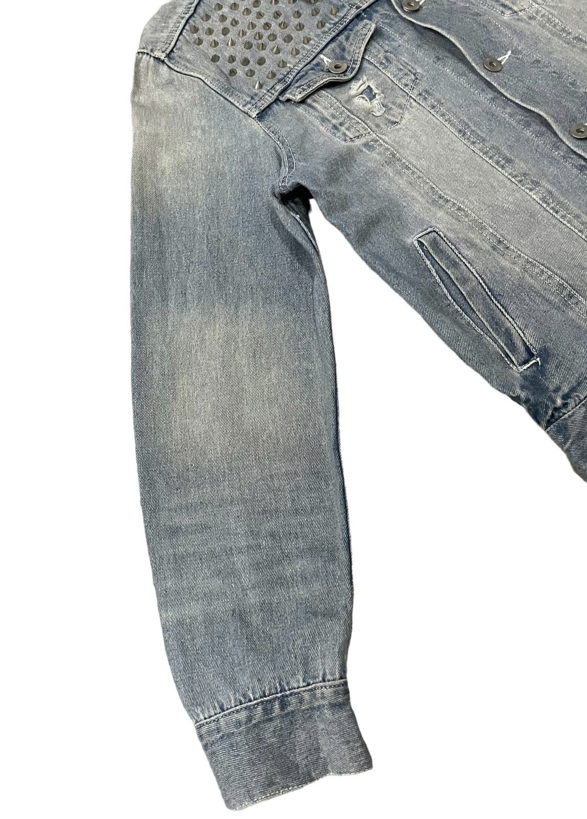 Le Grande Bleu (L.G.B.) Vintage Legenda Made Punk Distressed Denim Jacket Size US M / EU 48-50 / 2 - 8 Thumbnail
