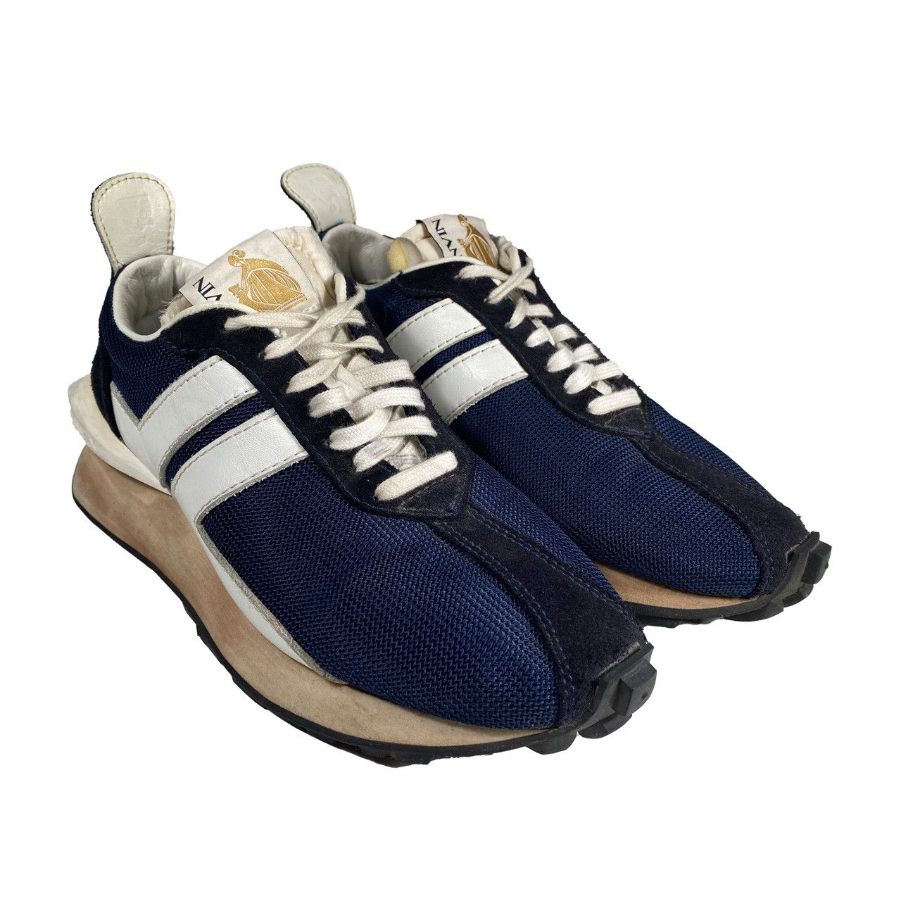 Lanvin Lanvin Mesh Bumper Sneaker "Navy Blue" Size US 6 / EU 39 - 1 Thumbnail