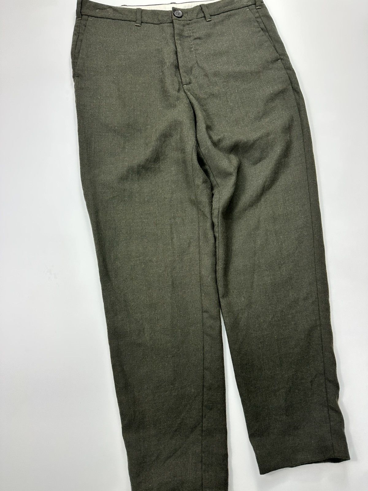 Arket Arket Wool Classic Pants 48 EU Size Green Size US 32 / EU 48 - 6 Thumbnail