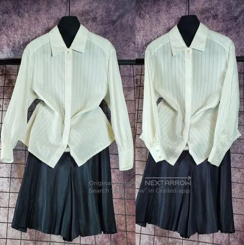 Dior Dior White Cotton Embroidered Logo Long Sleeve Shirt . Size US M / EU 48-50 / 2 - 1 Thumbnail
