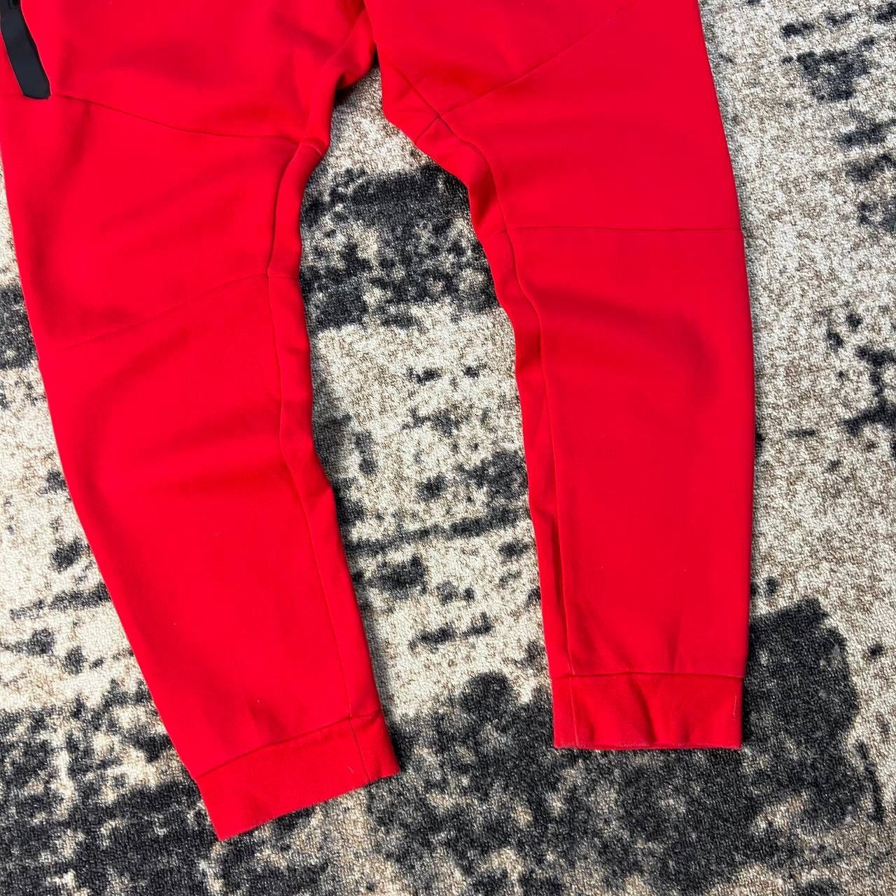 Nike Nike Tech Fleece Mini Logo Red Drill Sweatpants Size US 38 / EU 54 - 4 Thumbnail