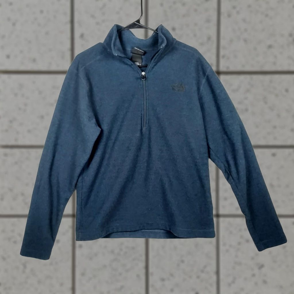 The North Face The North Face Mens Medium Quarter Zip Fleece Pullover Blue Outdoor Hiking Layer Sweatshirt Regular Modern 1/4 Zip Mens Size US M / EU 48-50 / 2 - 1 Thumbnail