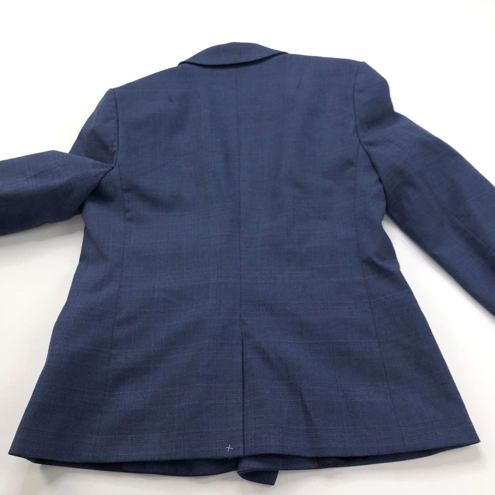 Banana Republic Banana Republic Blazer Jacket Four Button Blue Polyester Blend Wool 4 Women Regular Long Sleeve Mid-Length Blazer Theme Formal Workwear Size S / US 4 / IT 40 - 3 Thumbnail