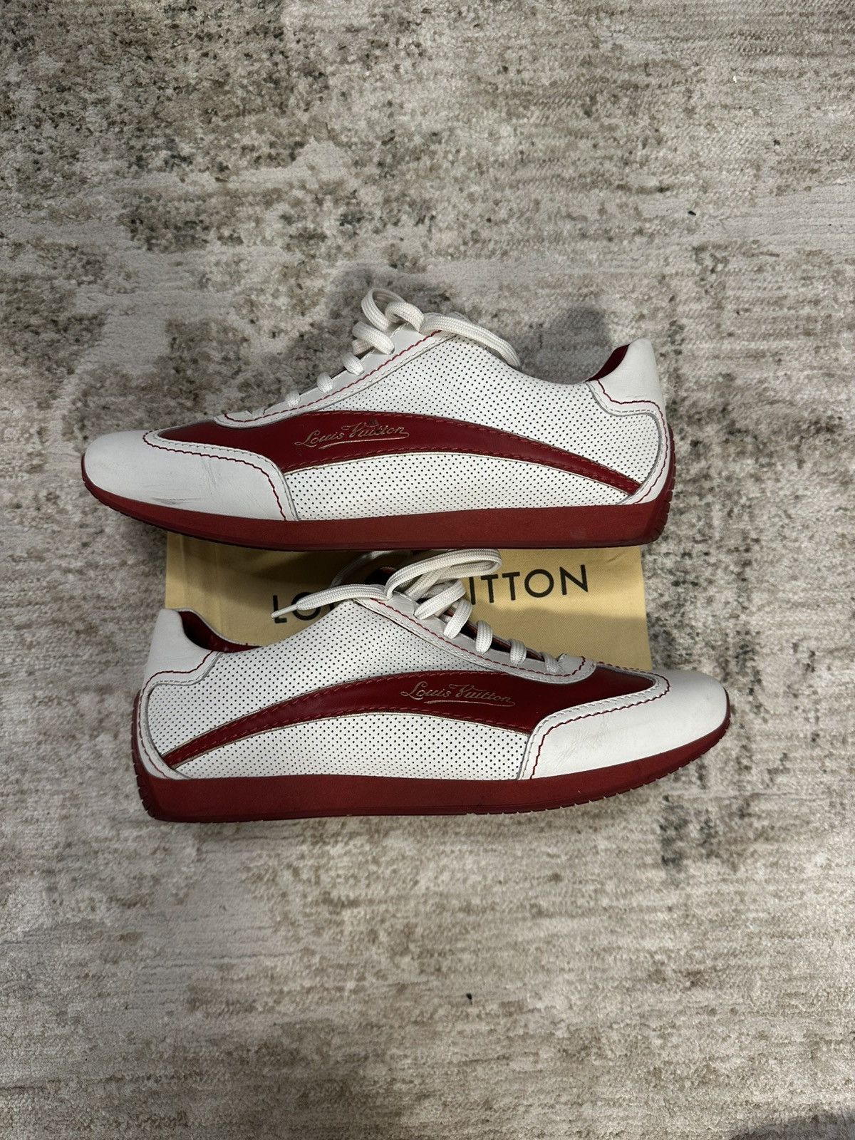 Louis Vuitton Louis Vuitton leather low trainers Size US 6.5 / EU 39-40 - 1 Thumbnail