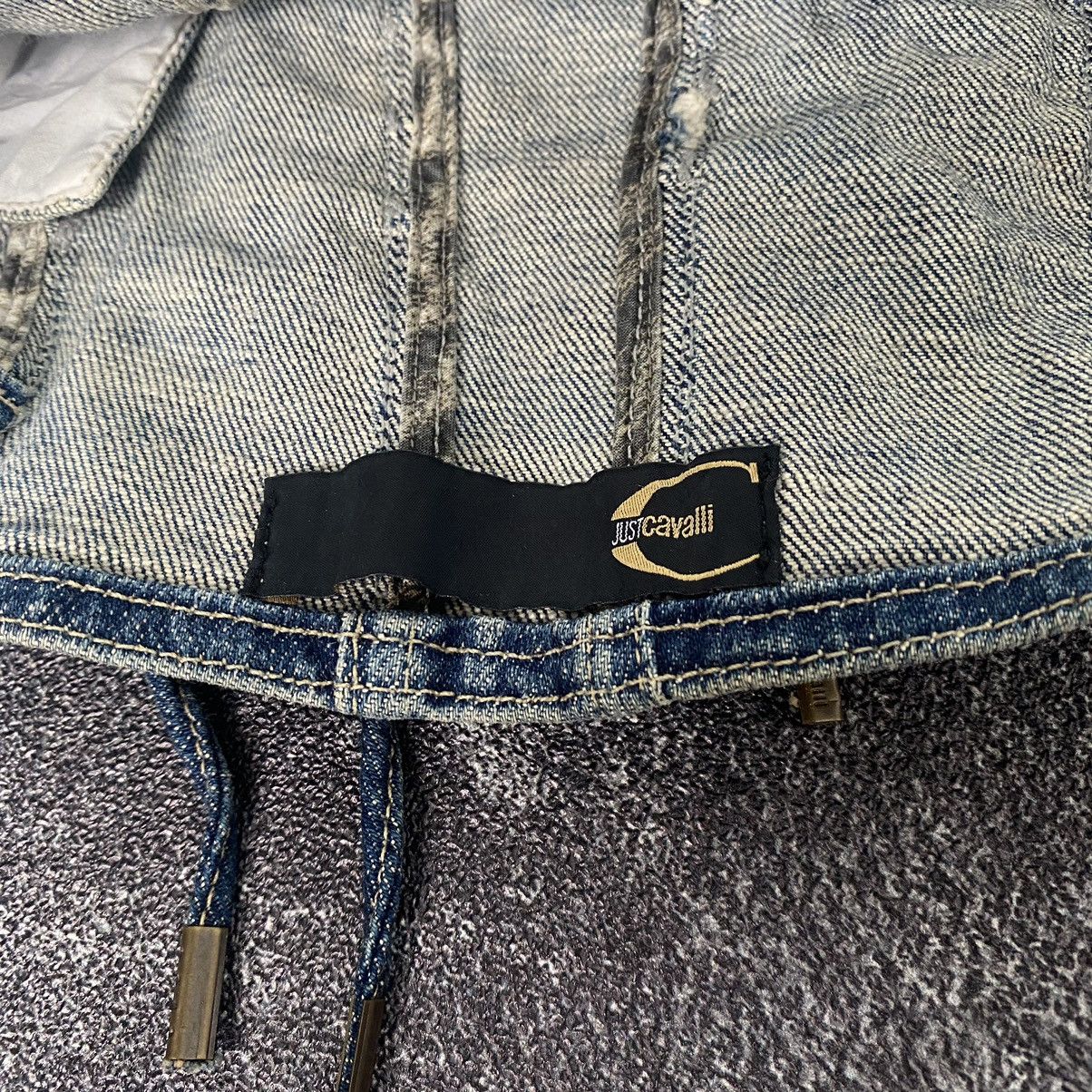 Designer Vintage Very Rare Roberto Cavalli Distressed Denim Jackets Size S / US 4 / IT 40 - 9 Thumbnail