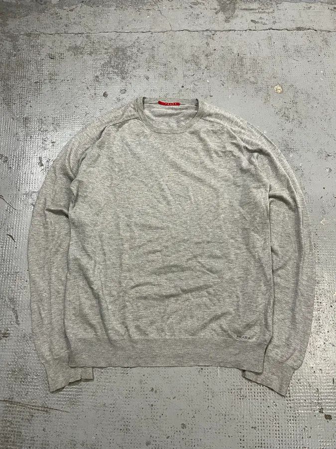Prada SS2007 Prada Grey Minimalist Sweater Size US M / EU 48-50 / 2 - 1 Thumbnail