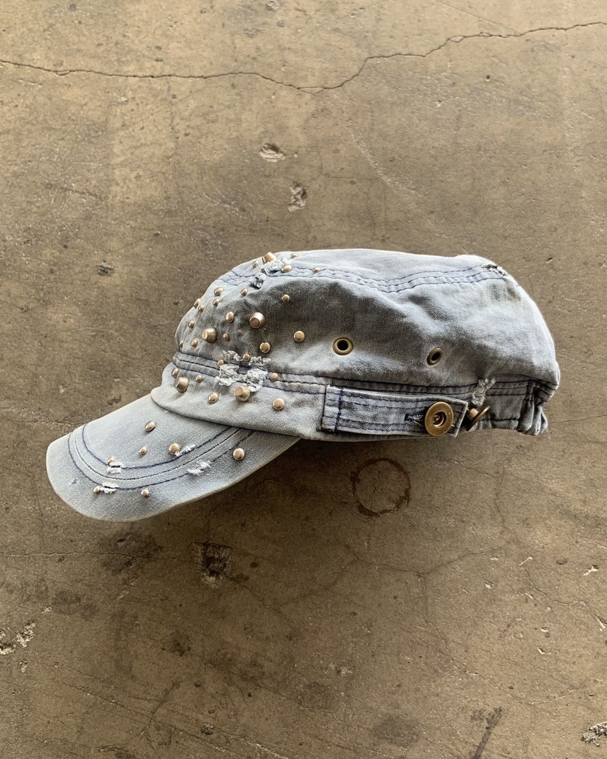 If Six Was Nine × Japanese Brand × Le Grande Bleu (L.G.B.) Vintage Comando Cadet Hats Distressed Faded Black Size ONE SIZE - 1 Thumbnail