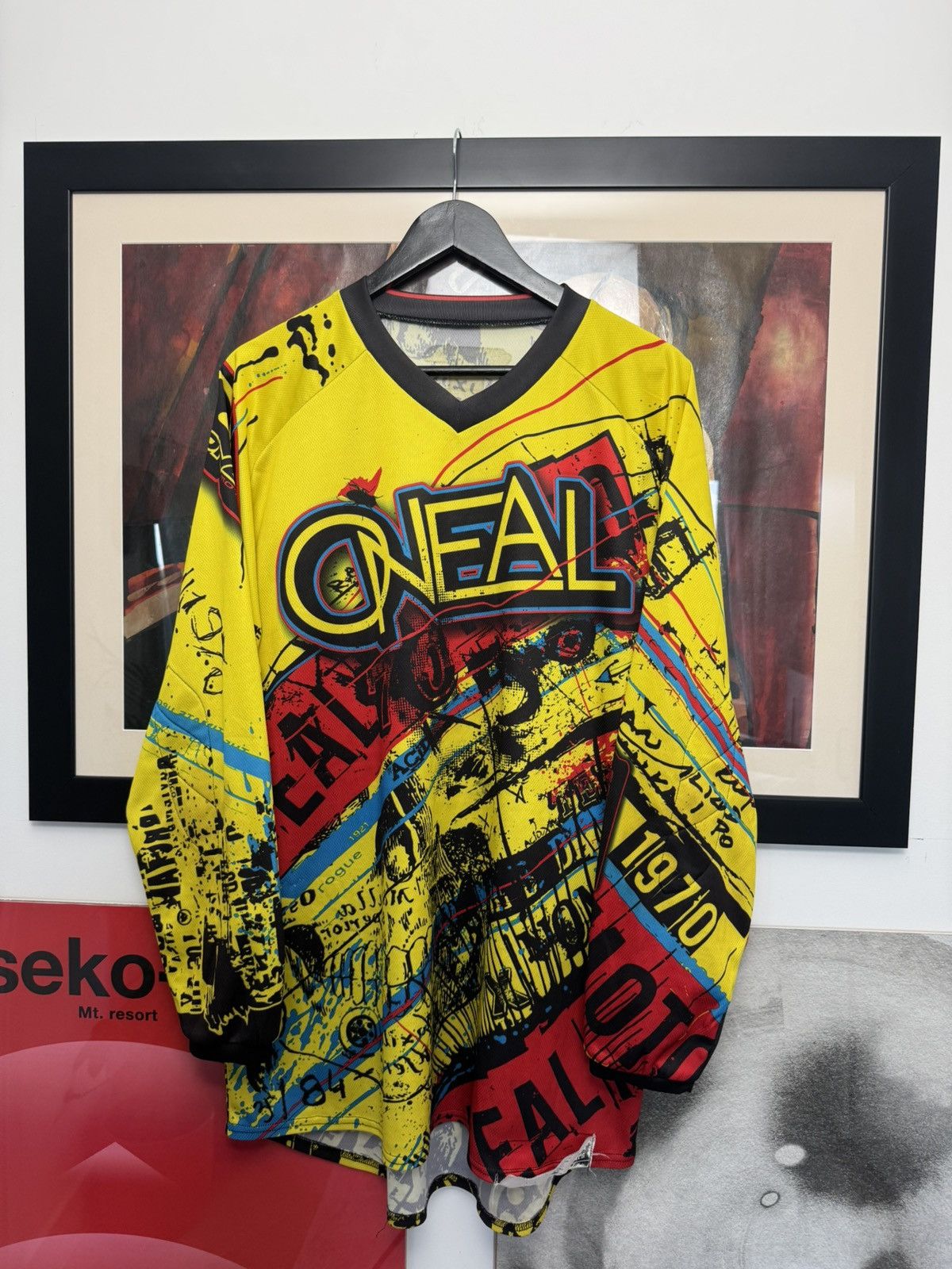 Vintage Oneal Motocross Jersey Element Fullprint Rock Vibe Racing Size US XL / EU 56 / 4 - 1 Thumbnail