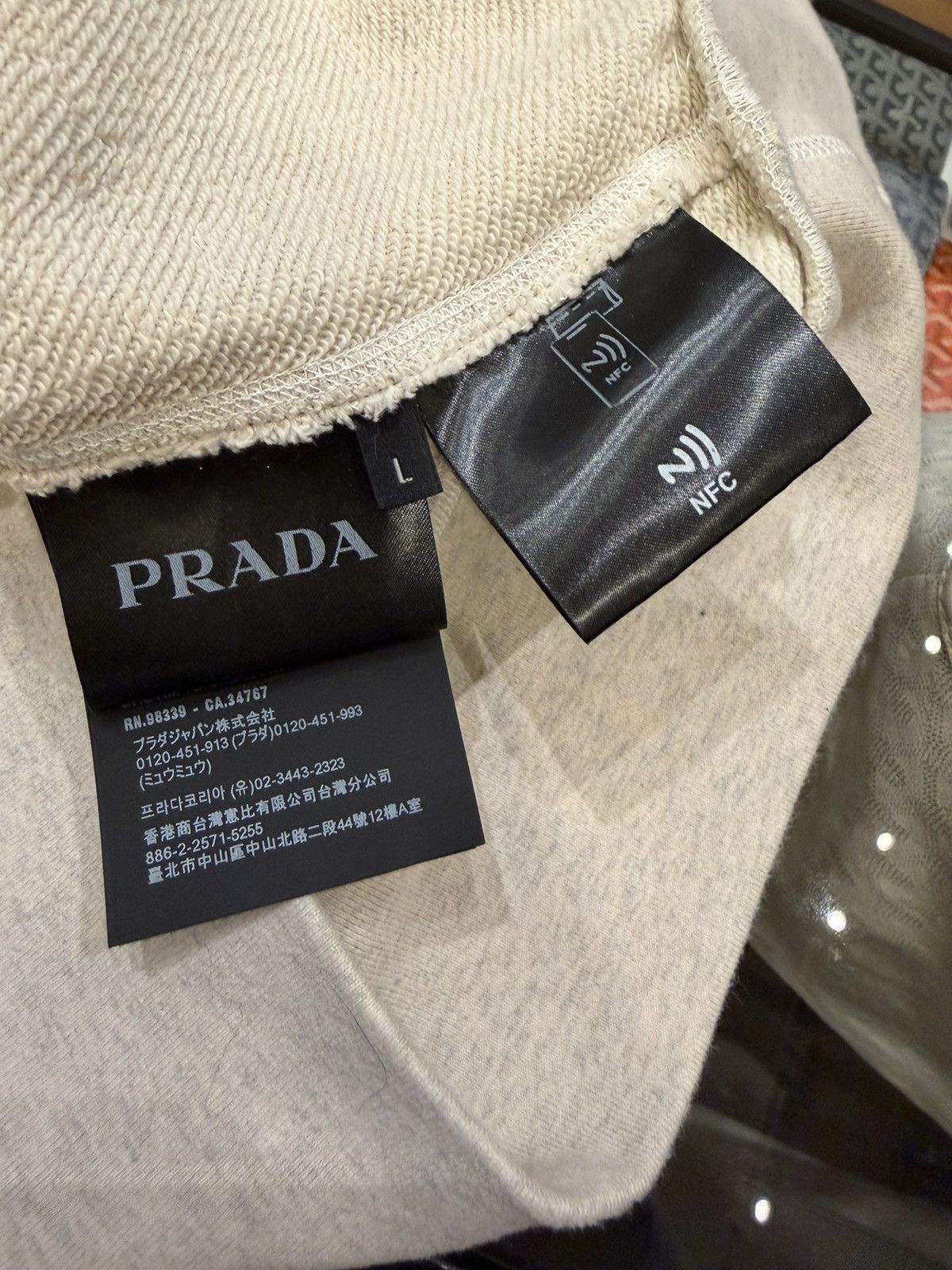 Prada Prada Milano Lightweught Hoodie - Grey Size US L / EU 52-54 / 3 - 5 Thumbnail