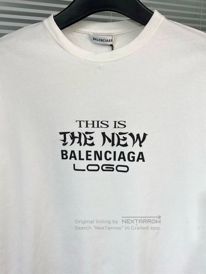 Balenciaga Balenciaga Short-sleeve T-shirt with front and back letter Size US S / EU 44-46 / 1 - 3 Thumbnail