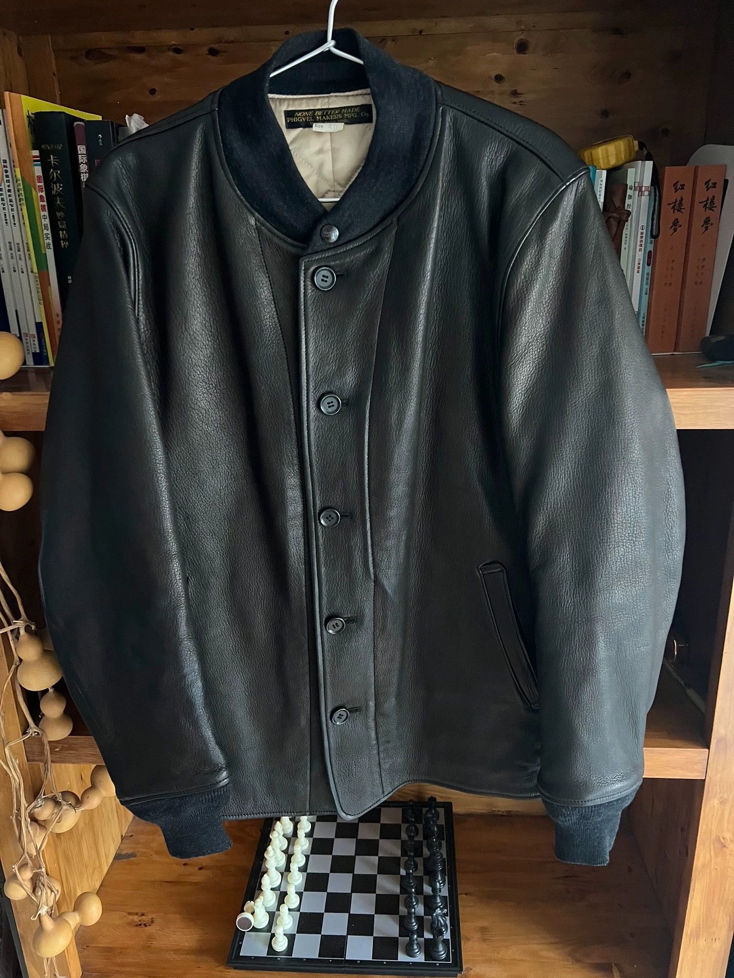 PHIGVEL MAKERS & Co. Phigvel Makers Deerskin Cotton Jacket Carbon Gray 40 Size US S / EU 44-46 / 1 - 4 Thumbnail