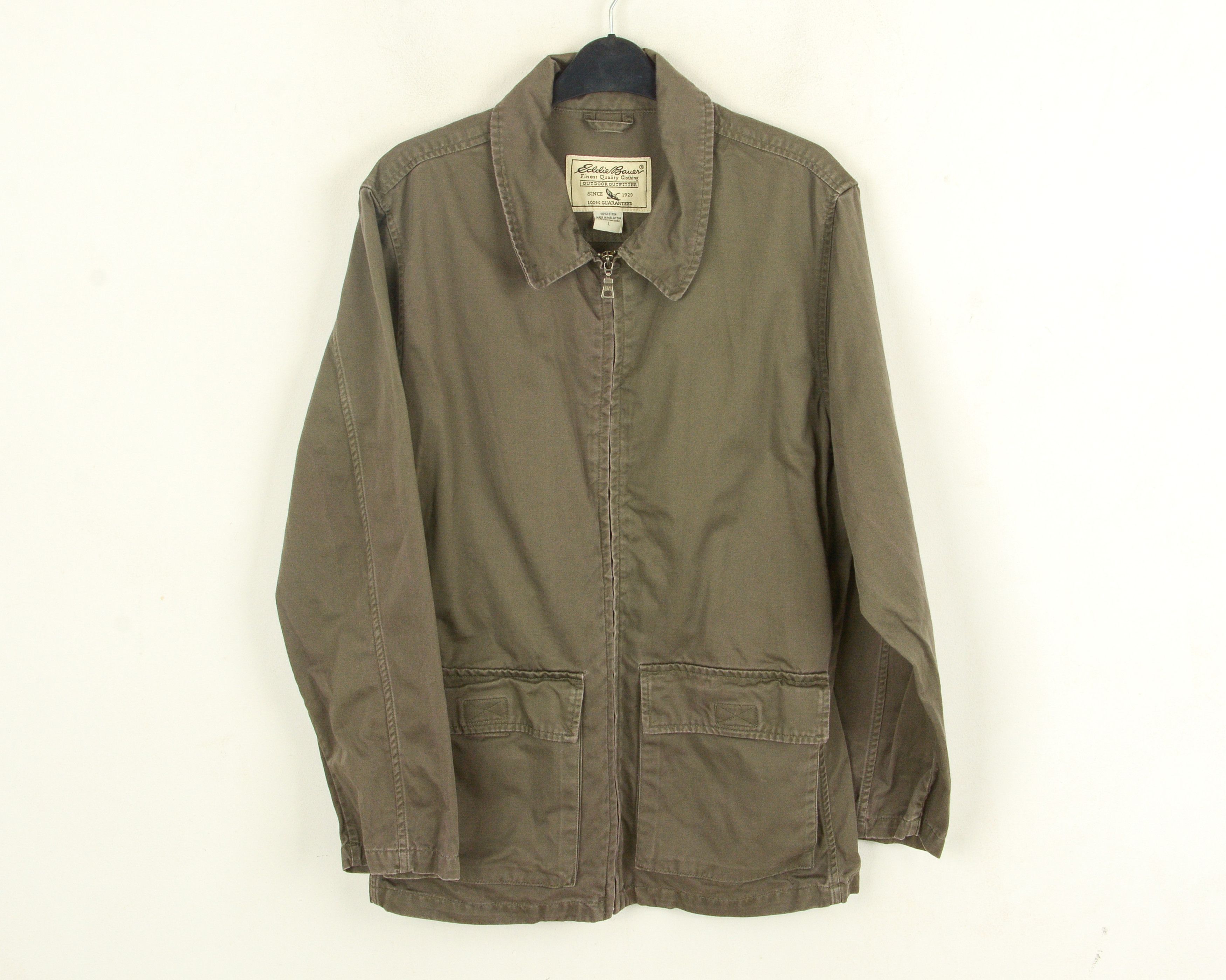 Eddie Bauer Jacket Women L Farmer Coat Brown Wild Ladies Cotton Workwear Size L / US 10 / IT 46 - 1 Thumbnail