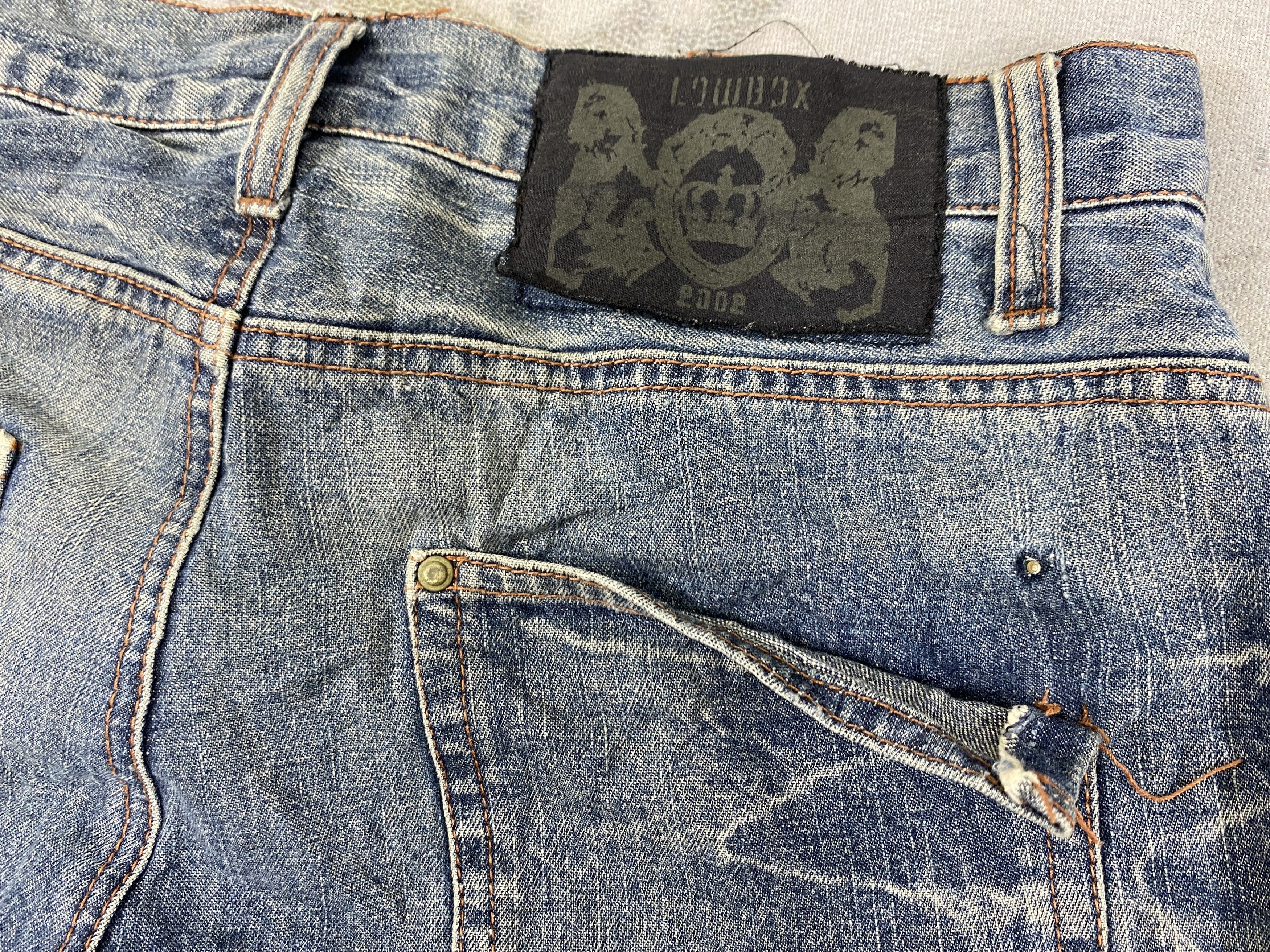 If Six Was Nine Distressed Blue Low Box Jeans 30x31.5 Denim- JN3834 Size US 30 / EU 46 - 11 Thumbnail